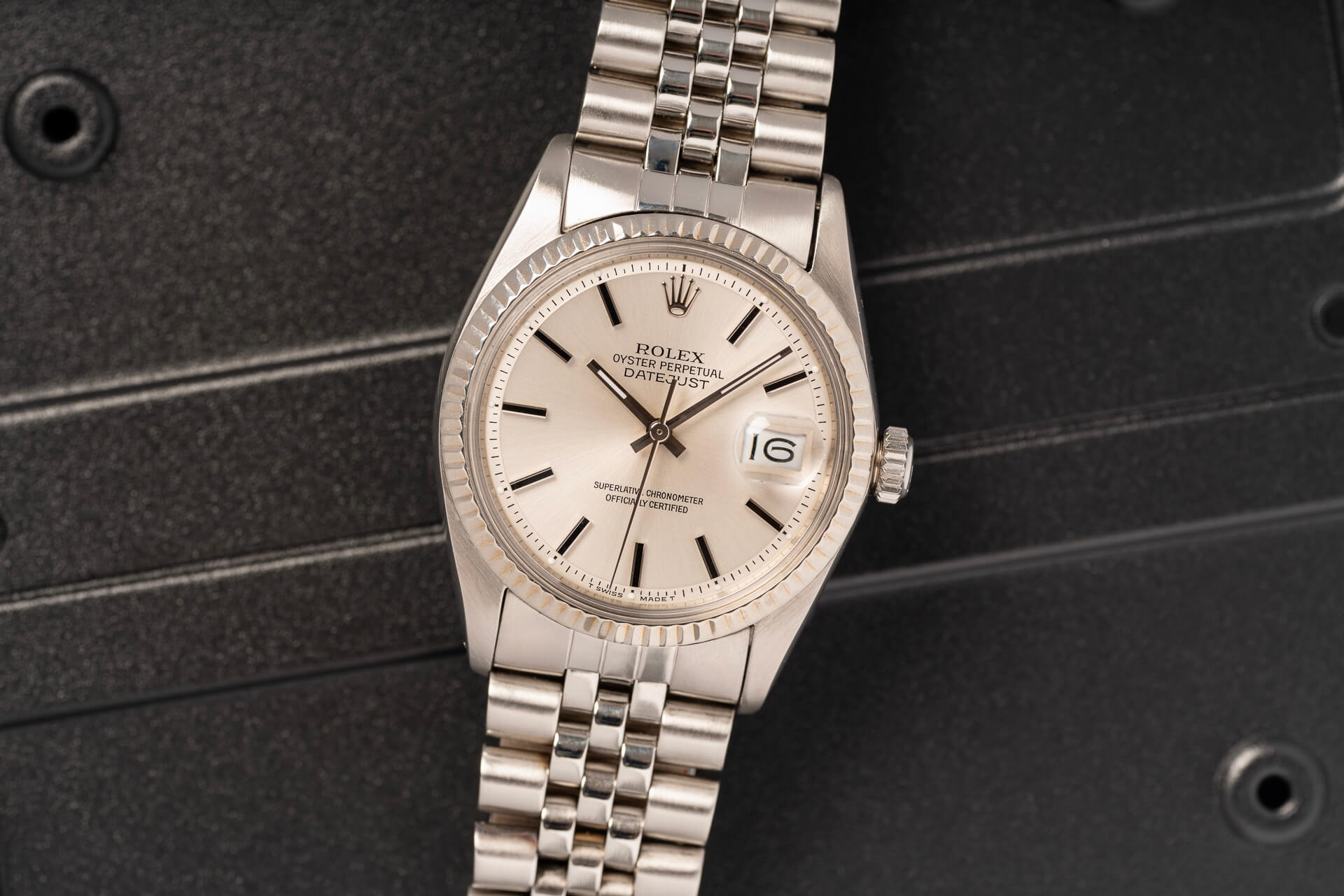 Rolex Datejust 1601 Black Lacquered Indices