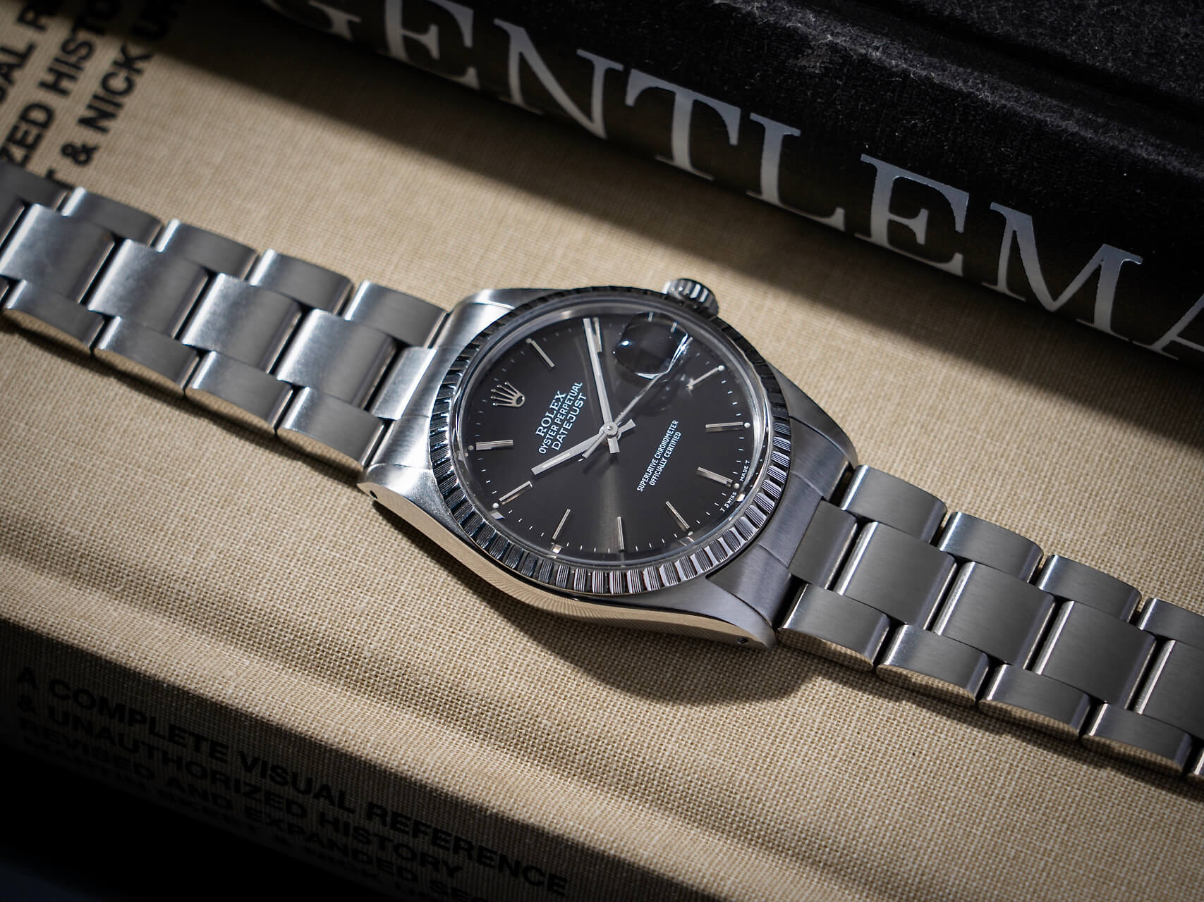 Rolex Datejust 16030 'Smokey Black' B&P