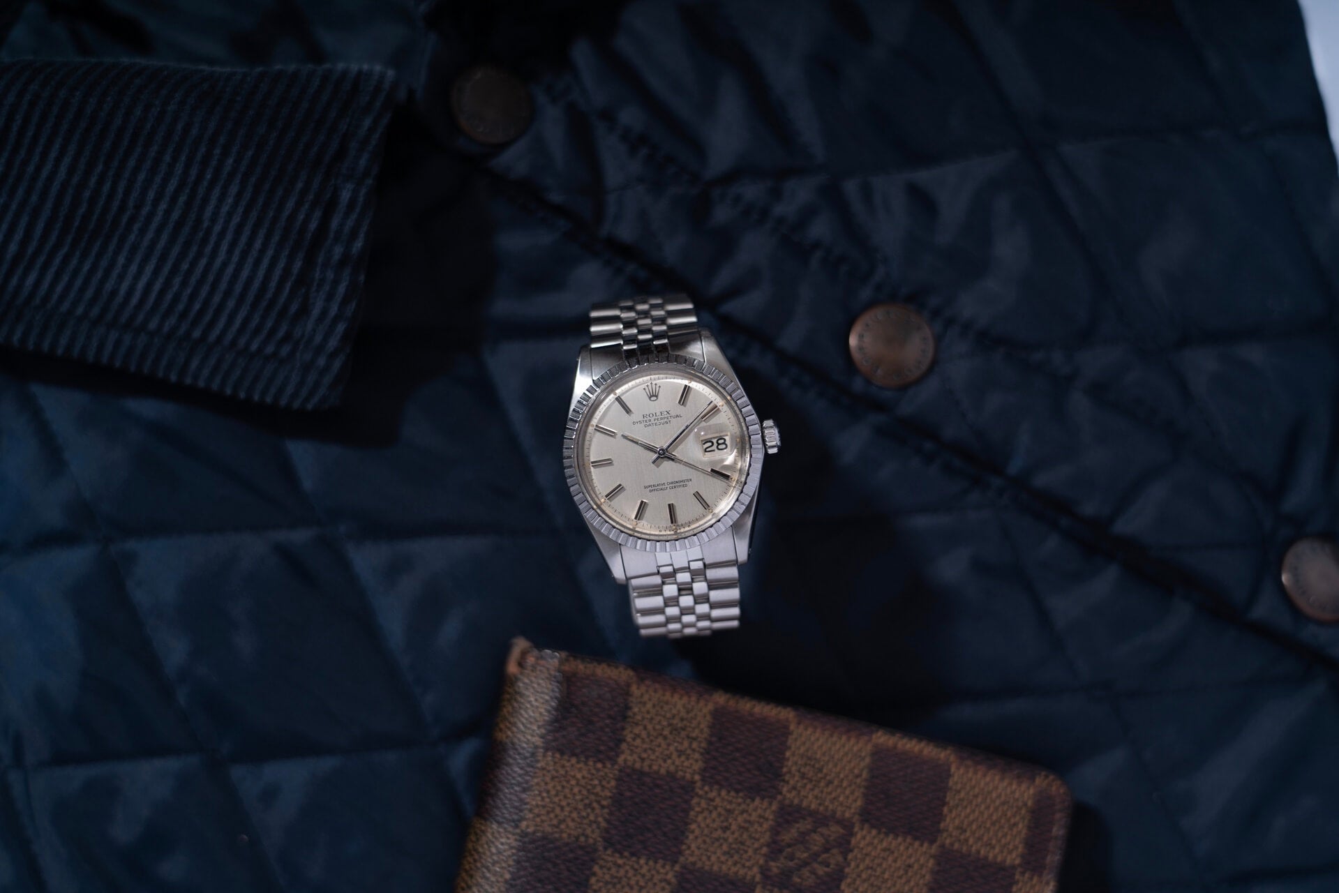 ROLEX DATEJUST 1603 ‘VERTICAL BRUSHED’ SIGMA DIAL