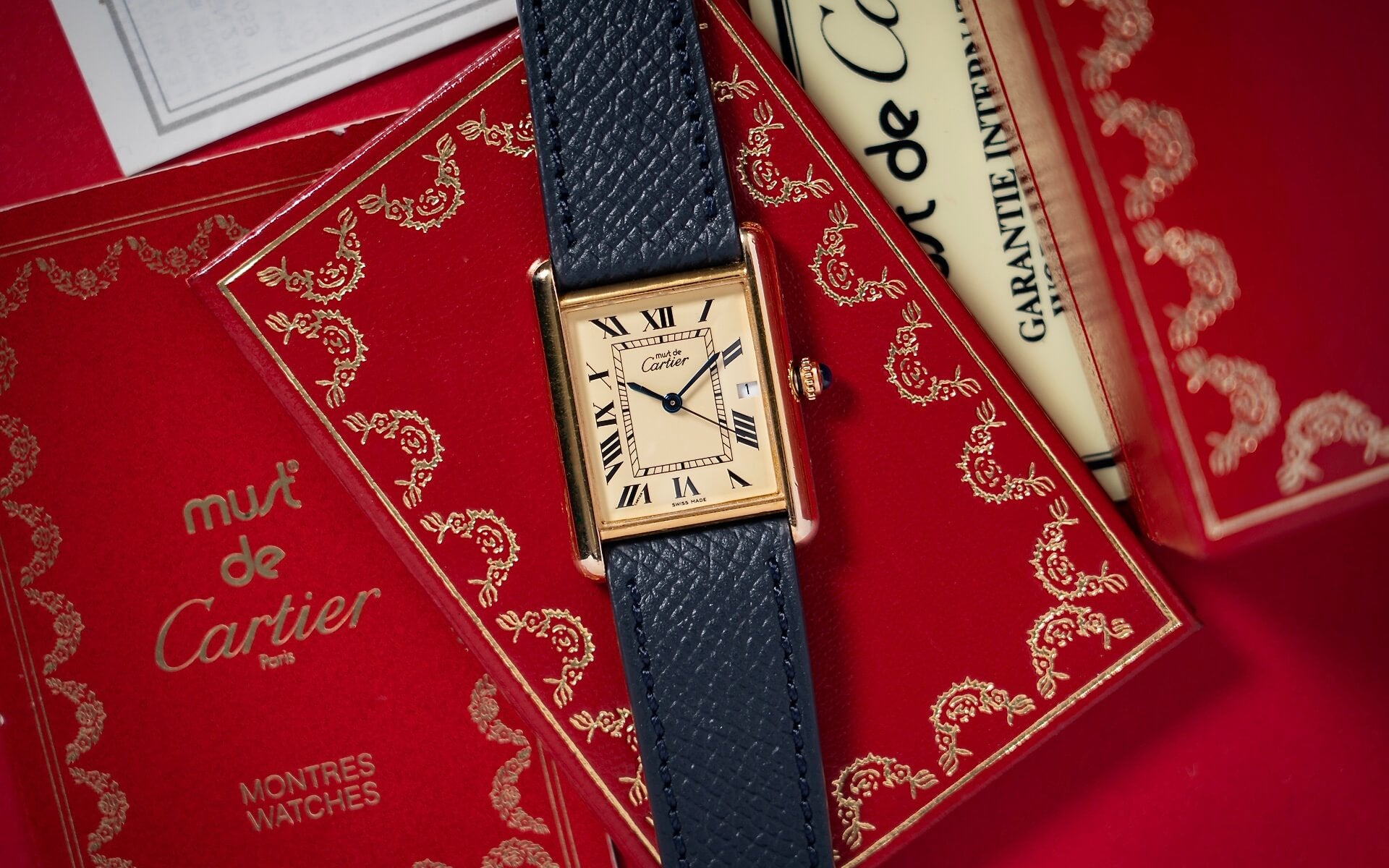 CARTIER TANK LEMON DIAL