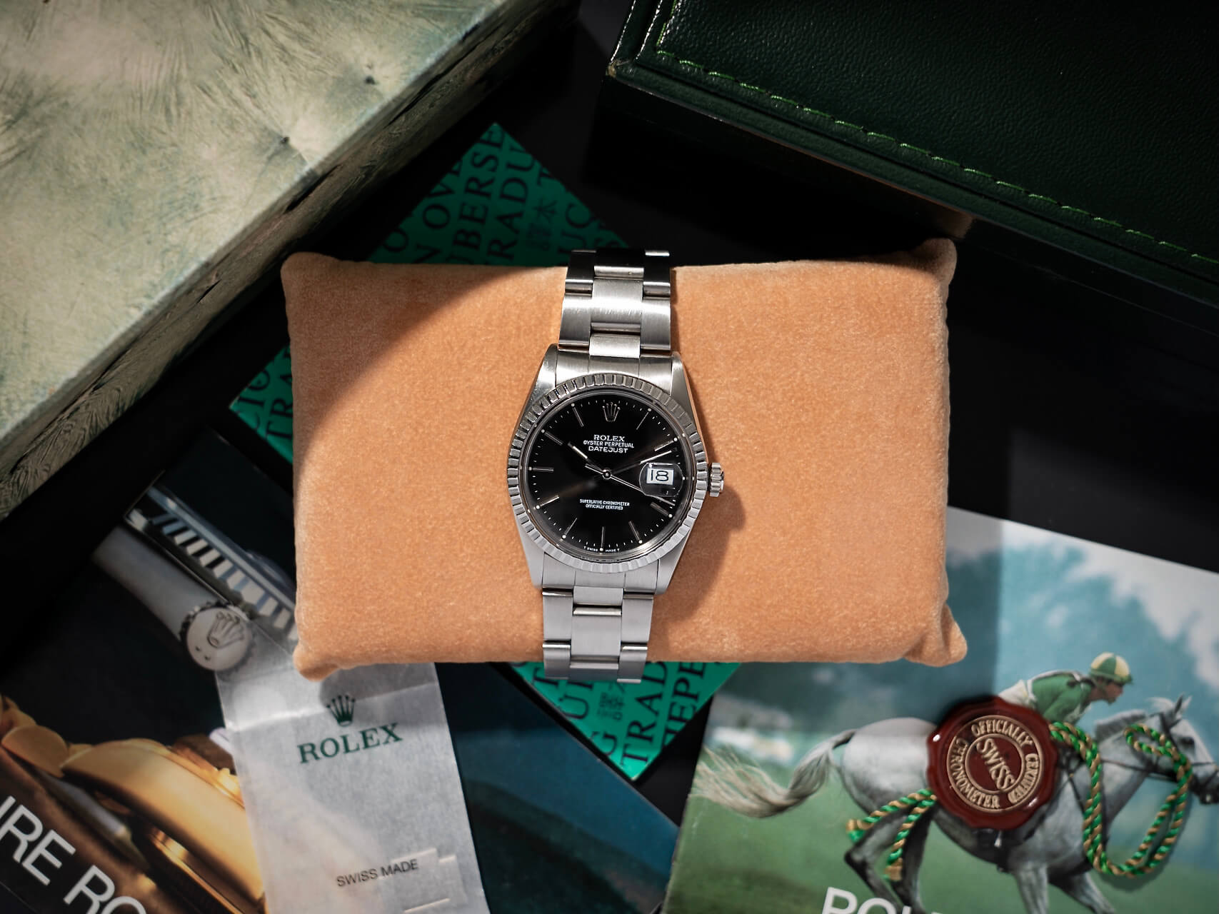 Rolex Datejust 16030 'Smokey Black' B&P
