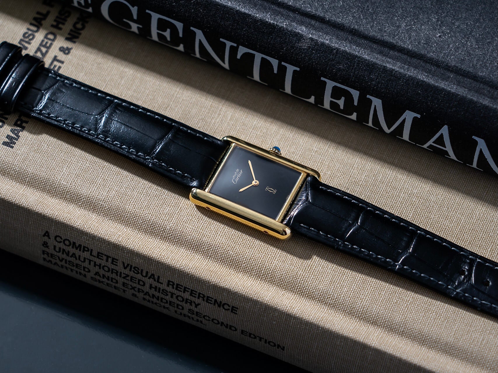 Must de Cartier Tank 'Onyx' B&P