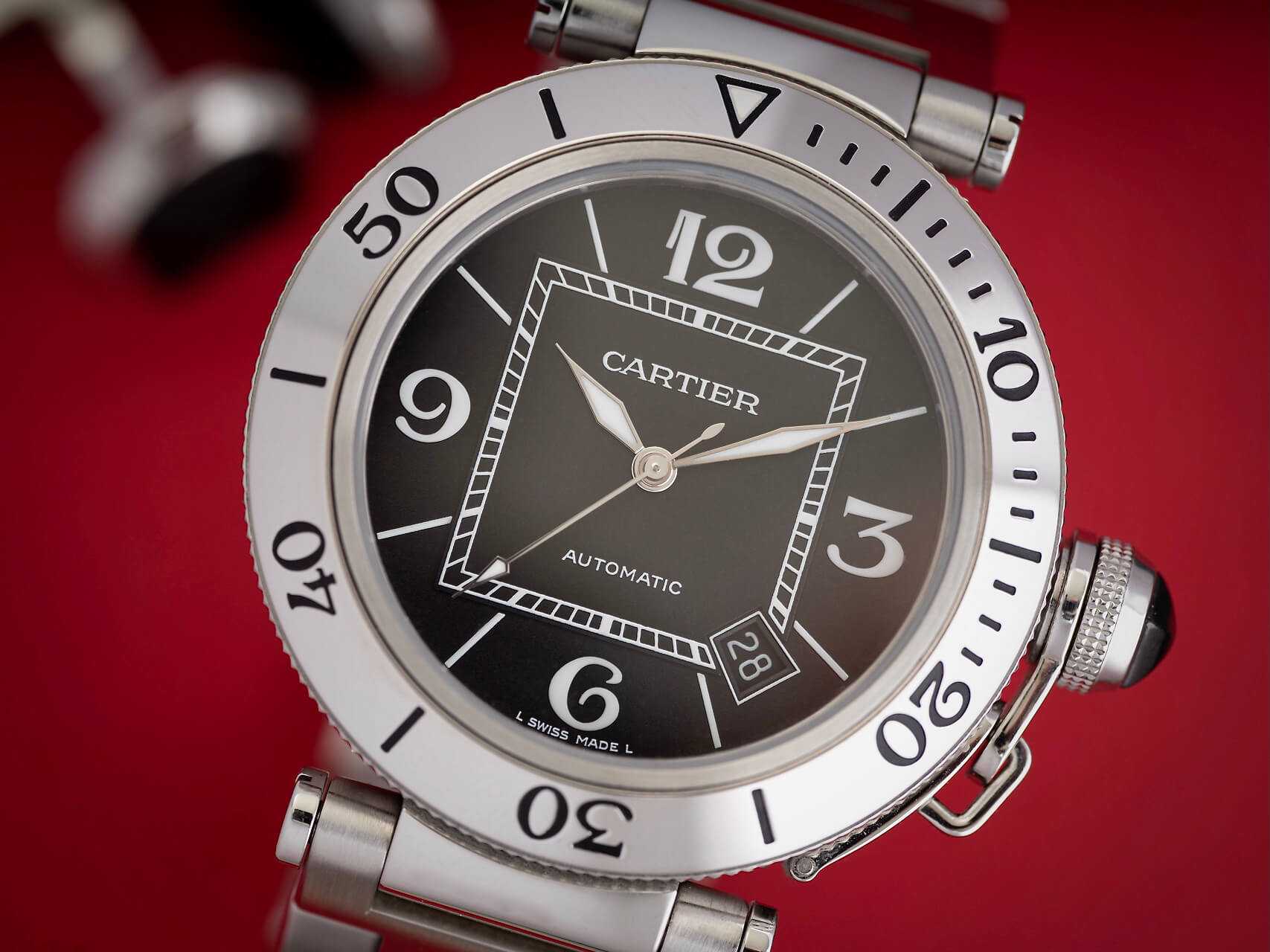 Cartier Pasha Seatimer W31077M7