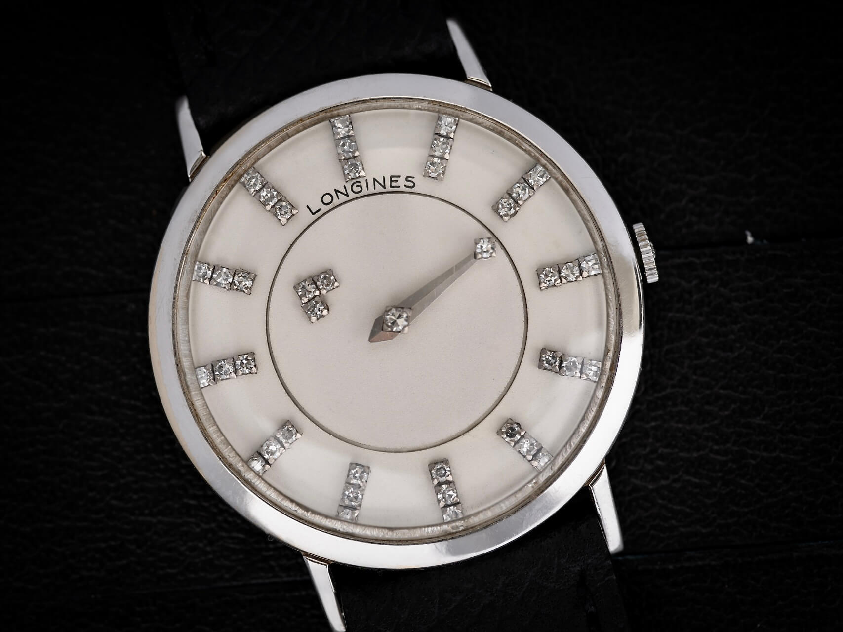 Longines Mystery Dial 14k White Gold