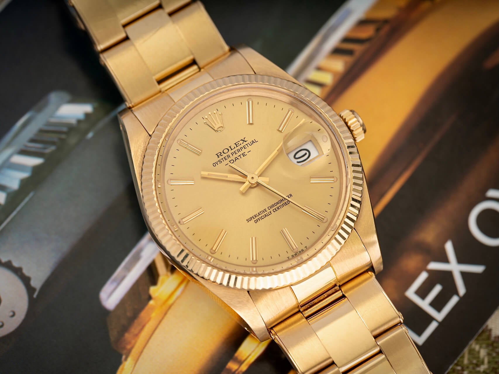 Rolex Date Reference 15238 B&P