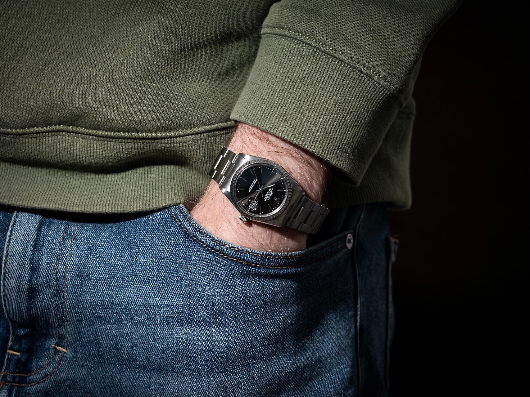 Rolex Datejust 16030 'Smokey Black' B&P