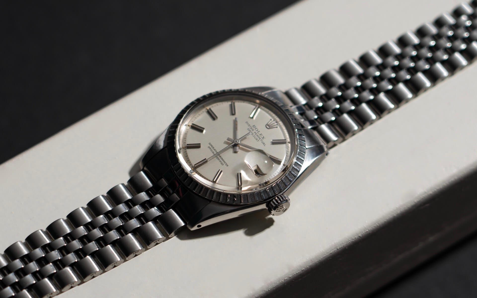 ROLEX DATEJUST 1603 ‘VERTICAL BRUSHED’ SIGMA DIAL