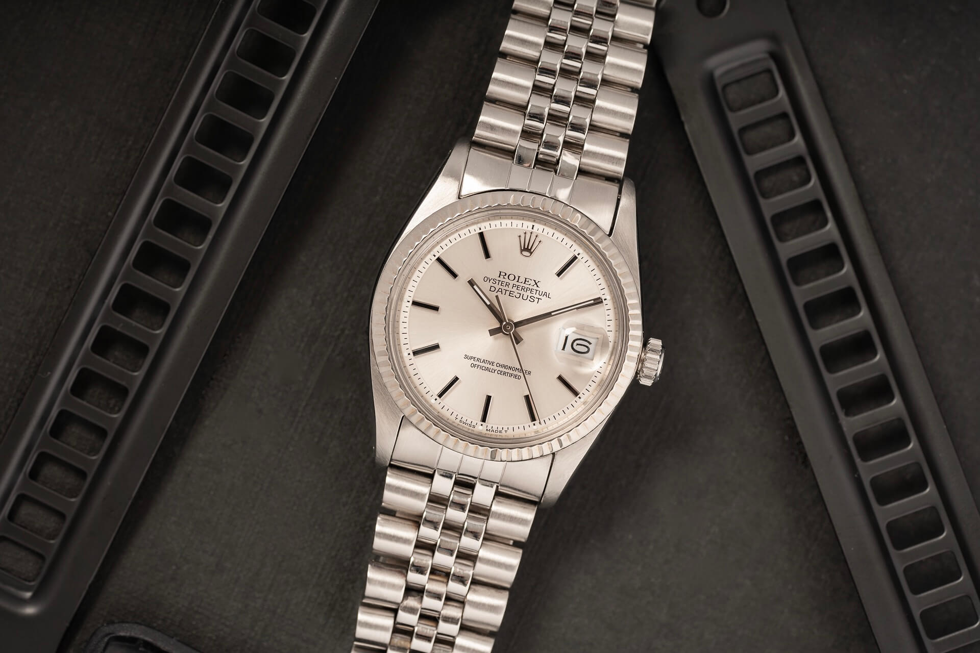 Rolex Datejust 1601 Black Lacquered Indices