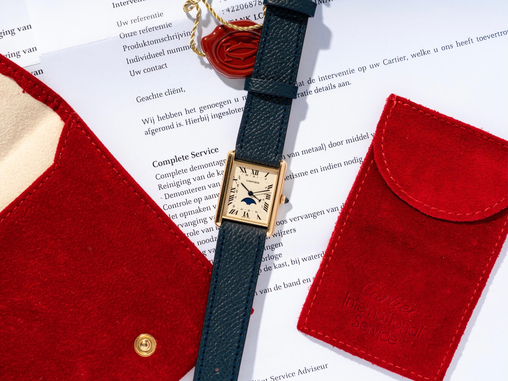 Louis Cartier Tank 'Phase de Lune'