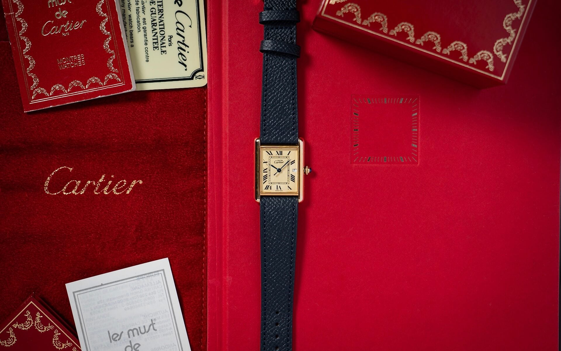 CARTIER TANK LEMON DIAL