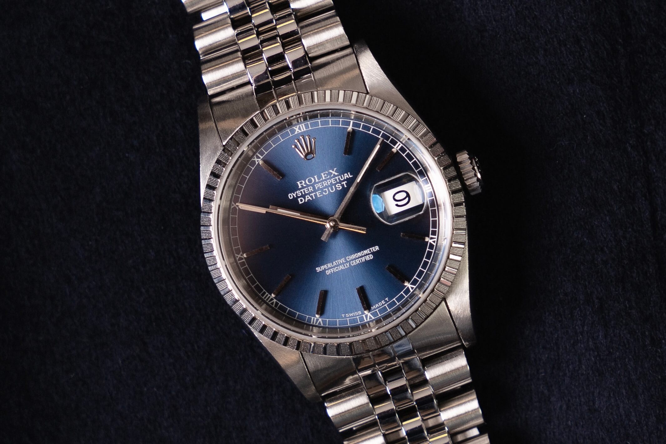 Rolex Datejust 16220 'Blue Sunburst'