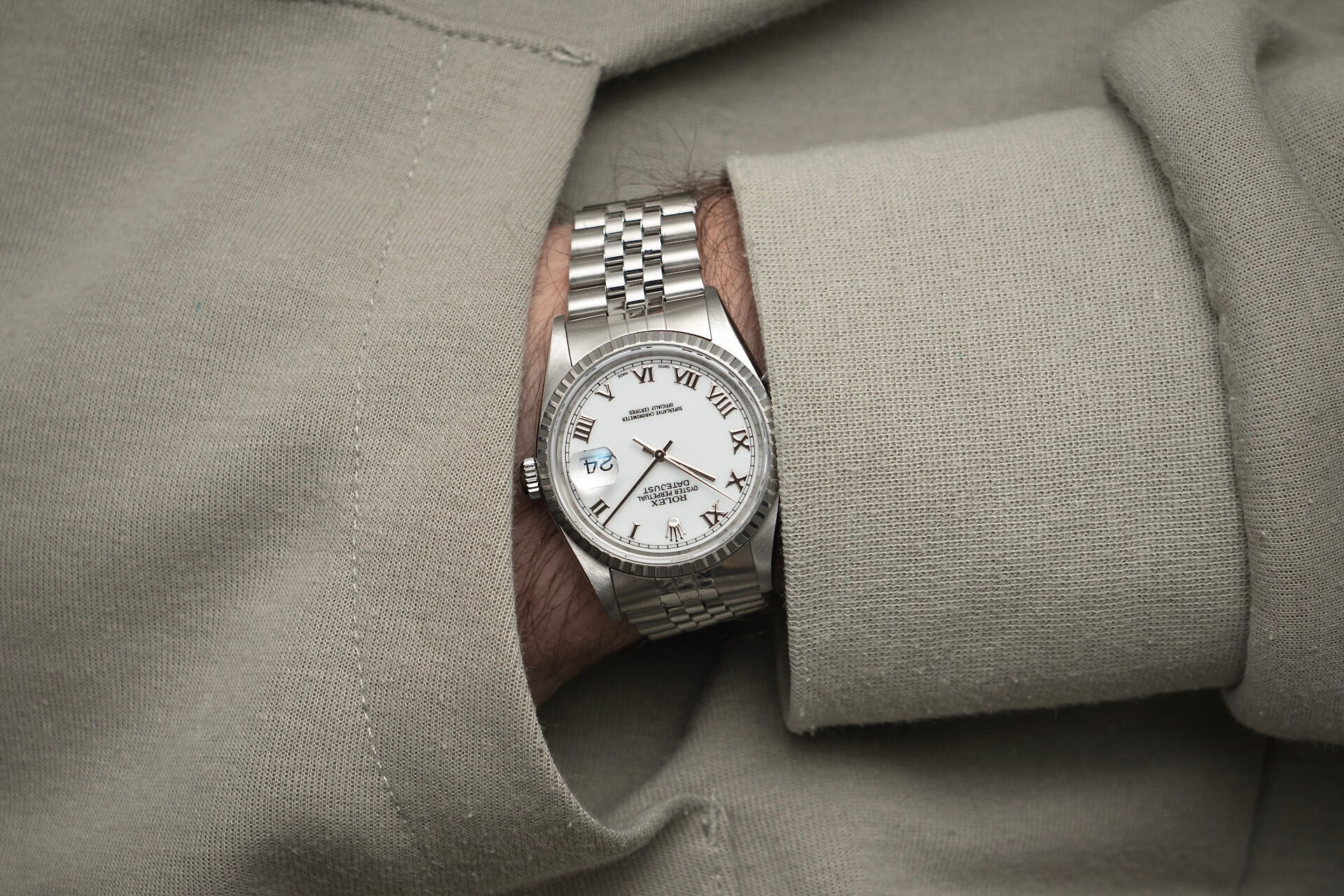 Rolex Datejust 16220 'Porcelain Dial'