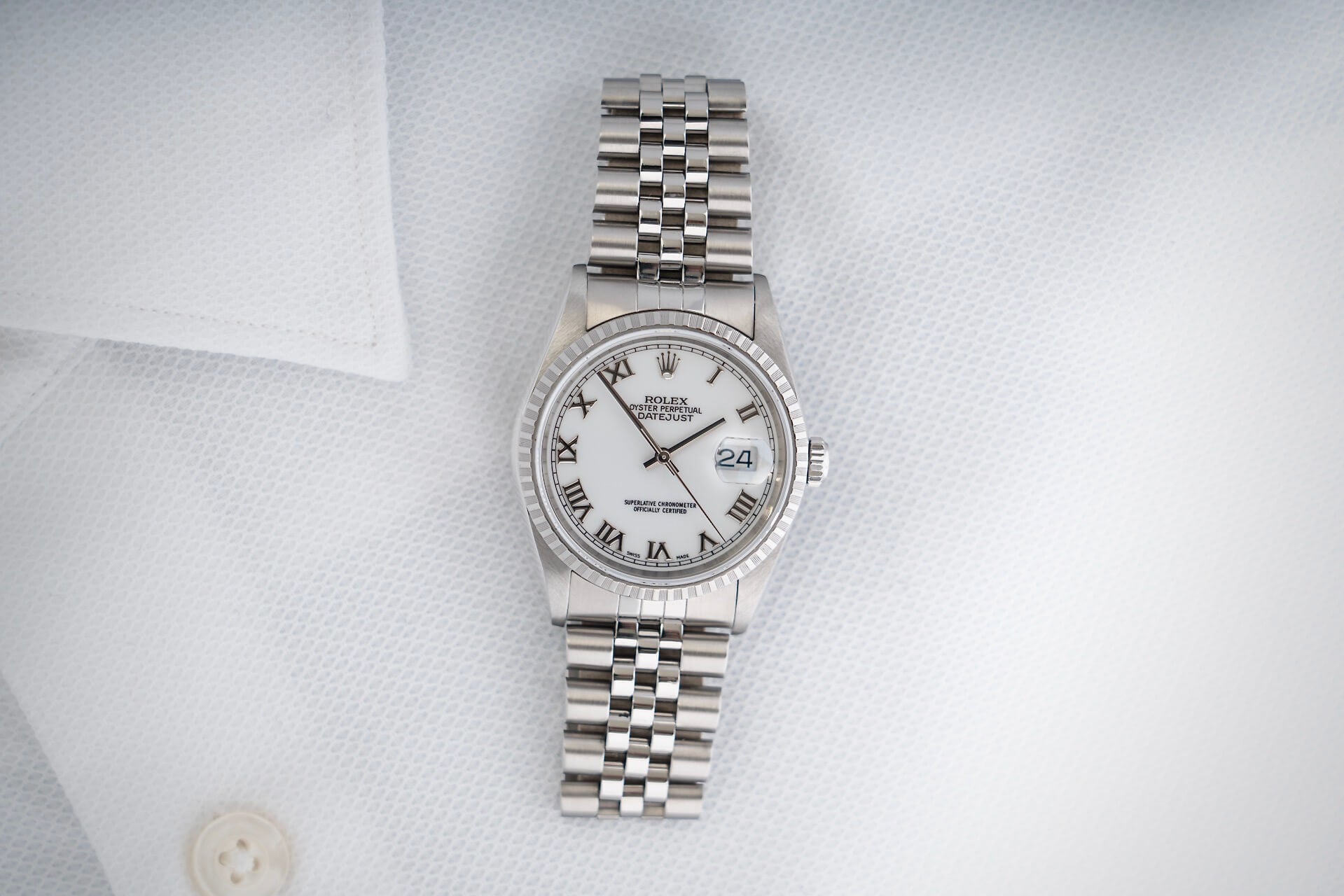 Rolex Datejust 16220 'Porcelain Dial'