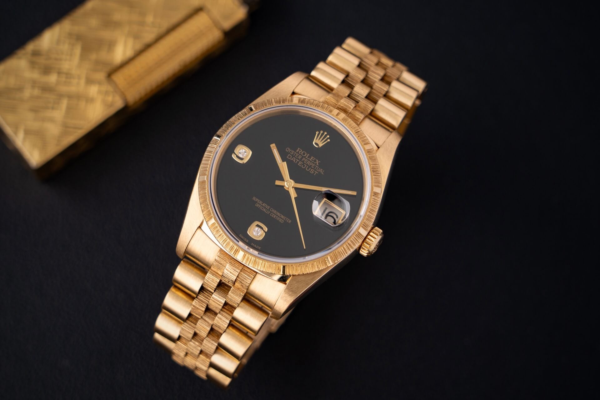 Rolex Datejust 16248 'Bark' Onyx Dial