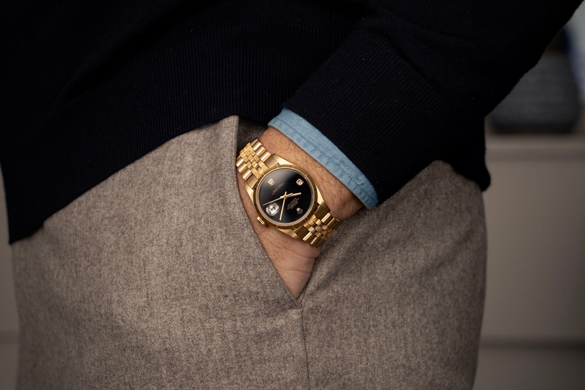 Rolex Datejust 16248 'Bark' Onyx Dial