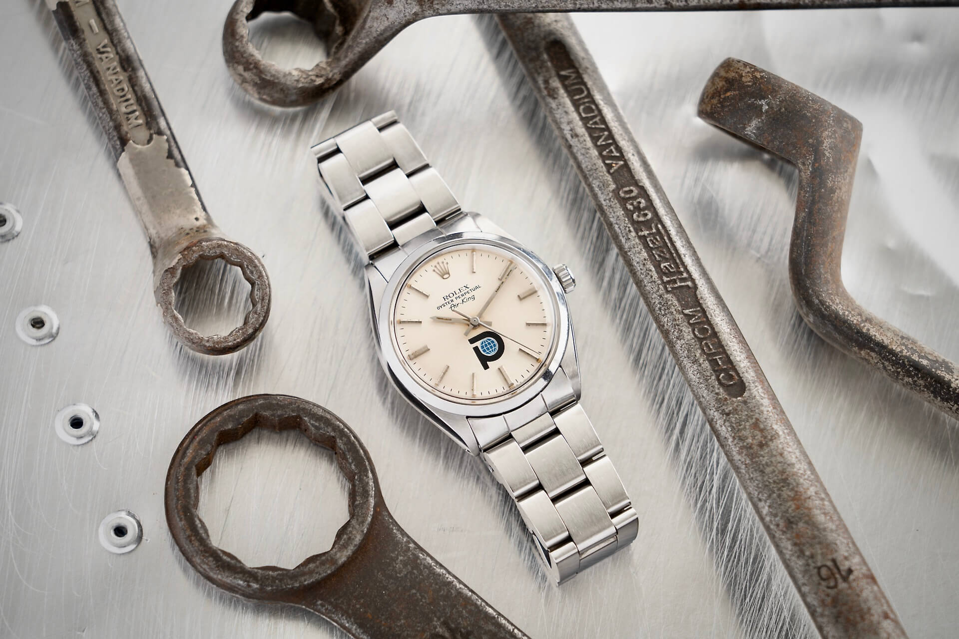 Rolex Airk-king 5500 Pool Intairdril Logo Dial 'Pool Oil'