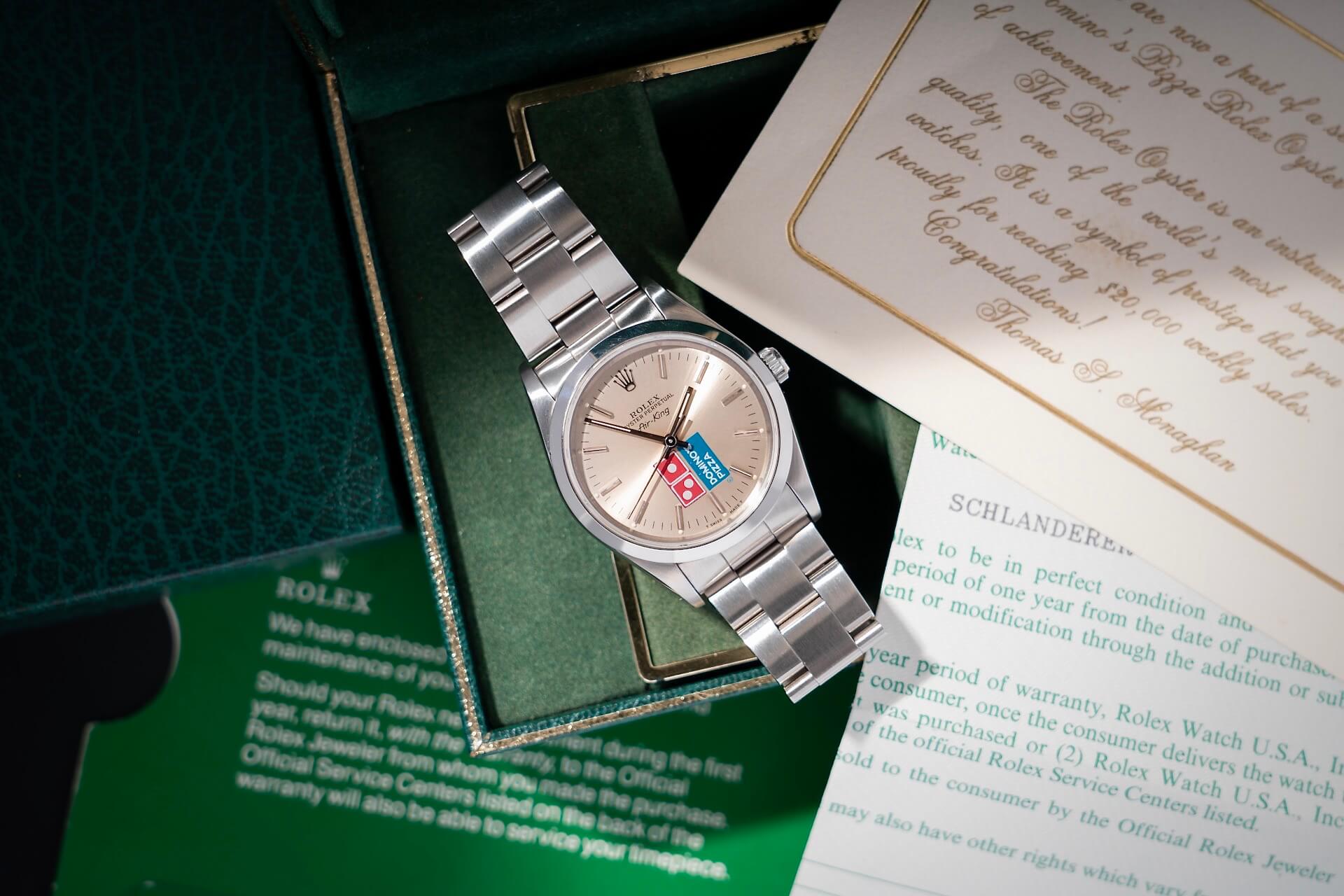 Rolex Air King Domino’s Pizza B&P