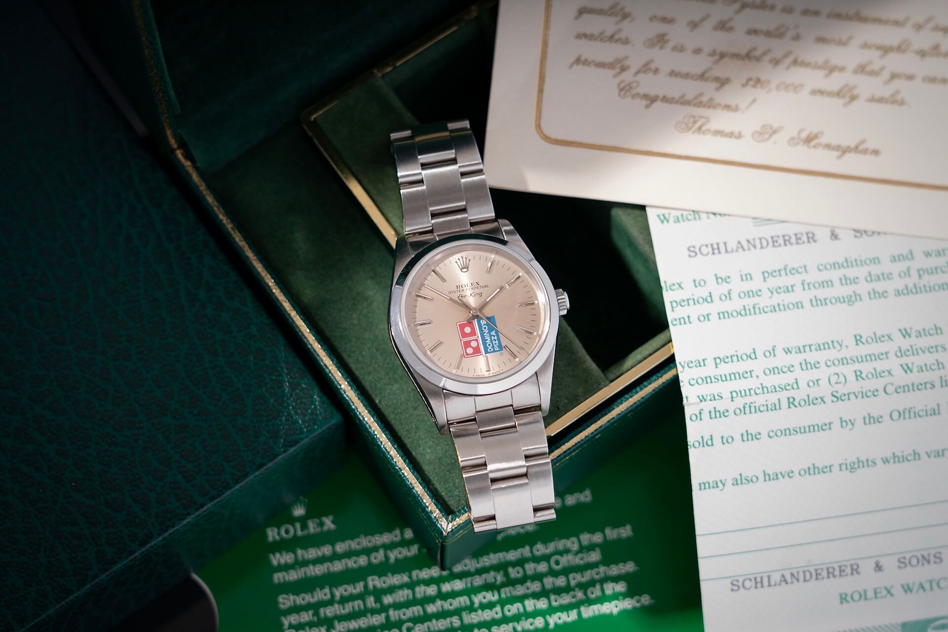 Rolex Air King Domino’s Pizza B&P