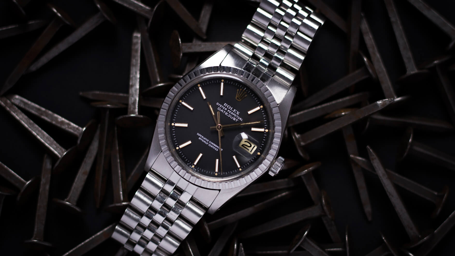 Rolex Datejust 1603 'Matte Black'