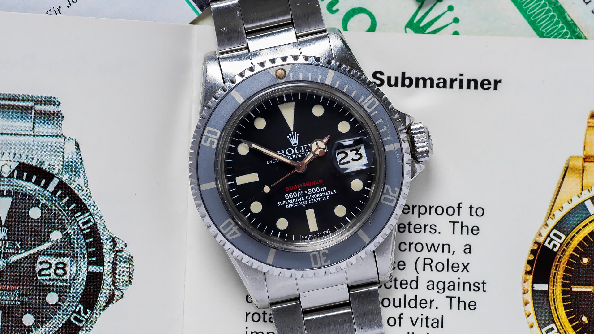 Rolex Submariner 1680 'Red Sub' B&P