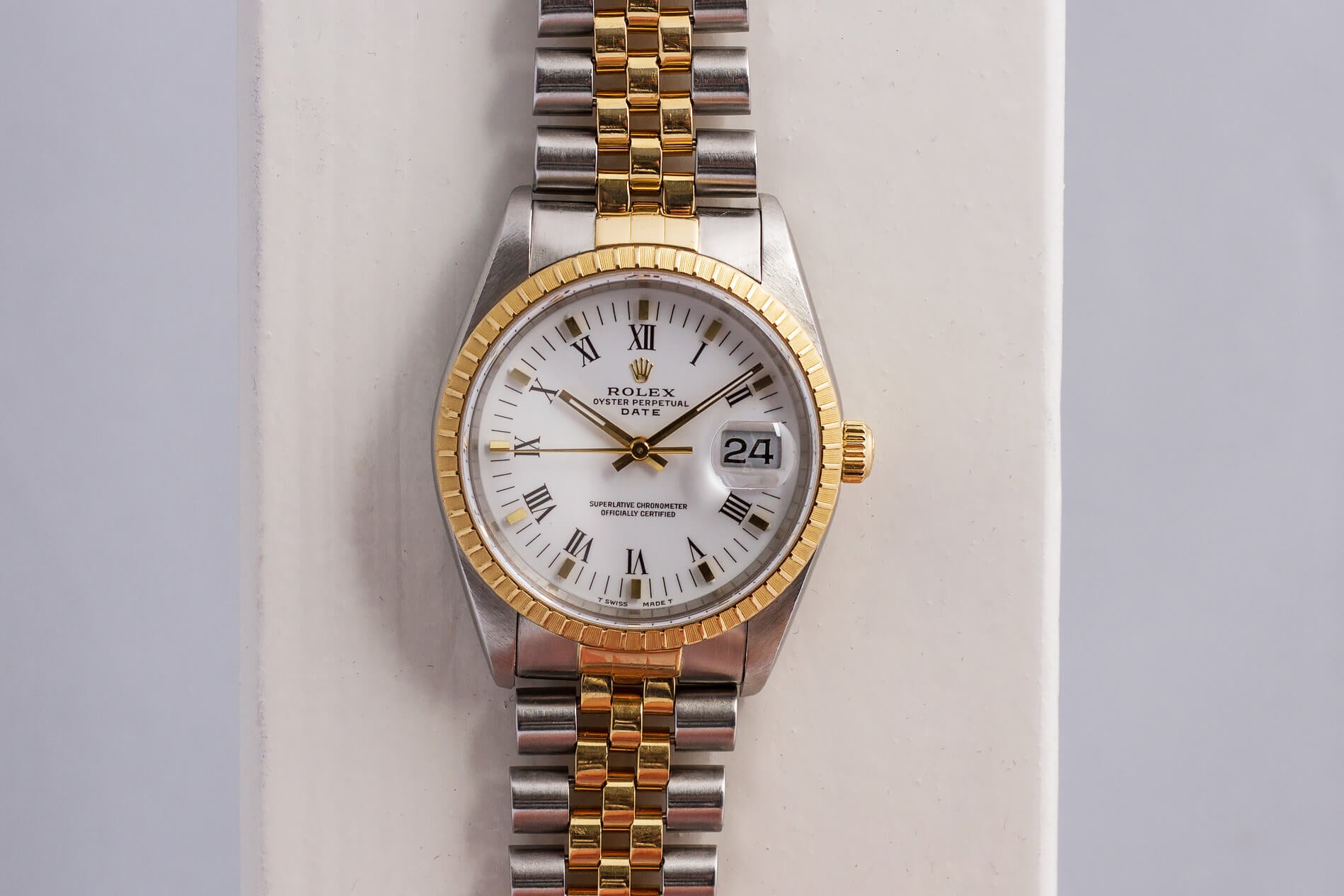Rolex Date 15233 Porcelain Dial