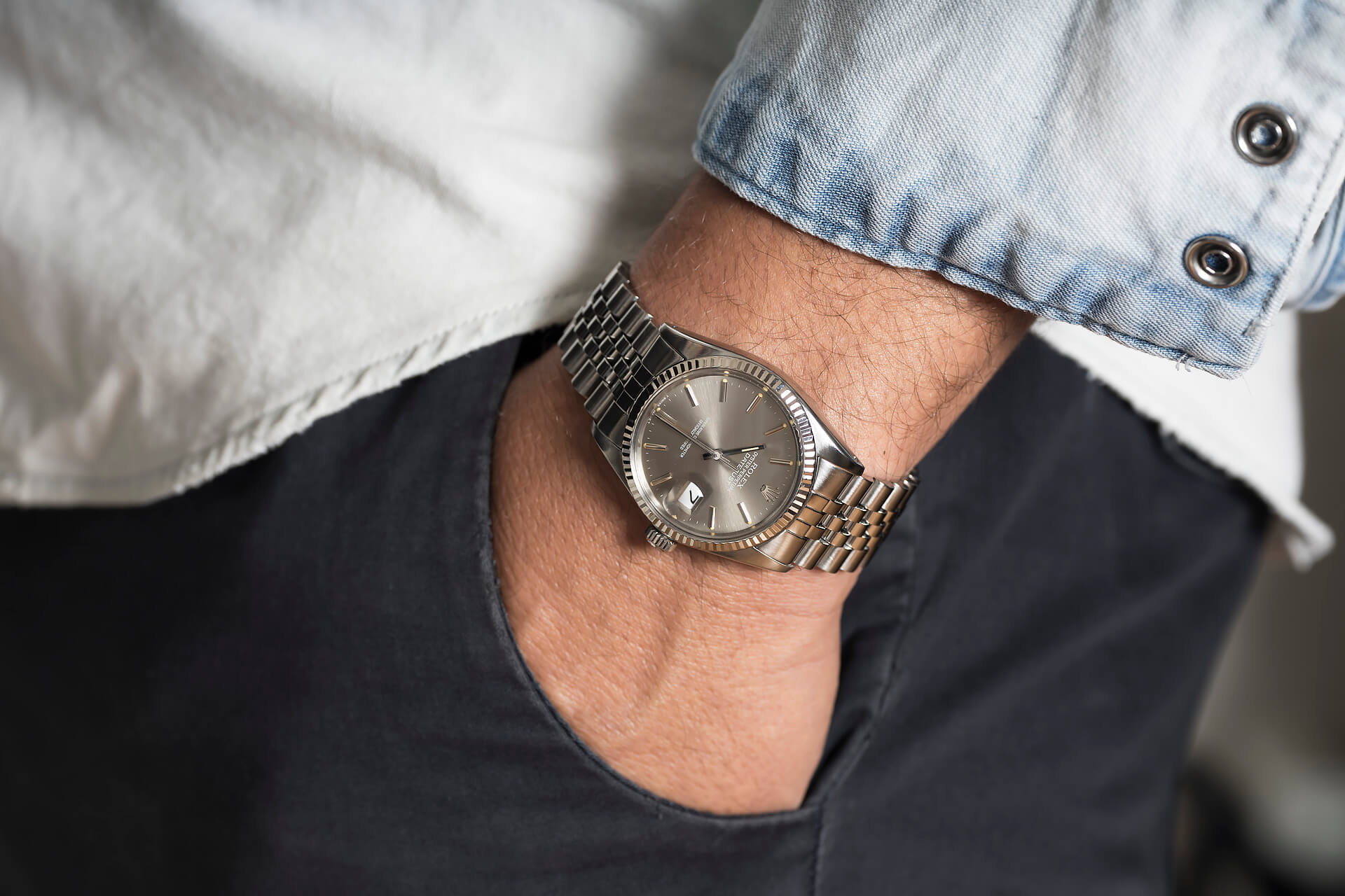 ROLEX DATEJUST – PERFECT GREY DIAL 16014