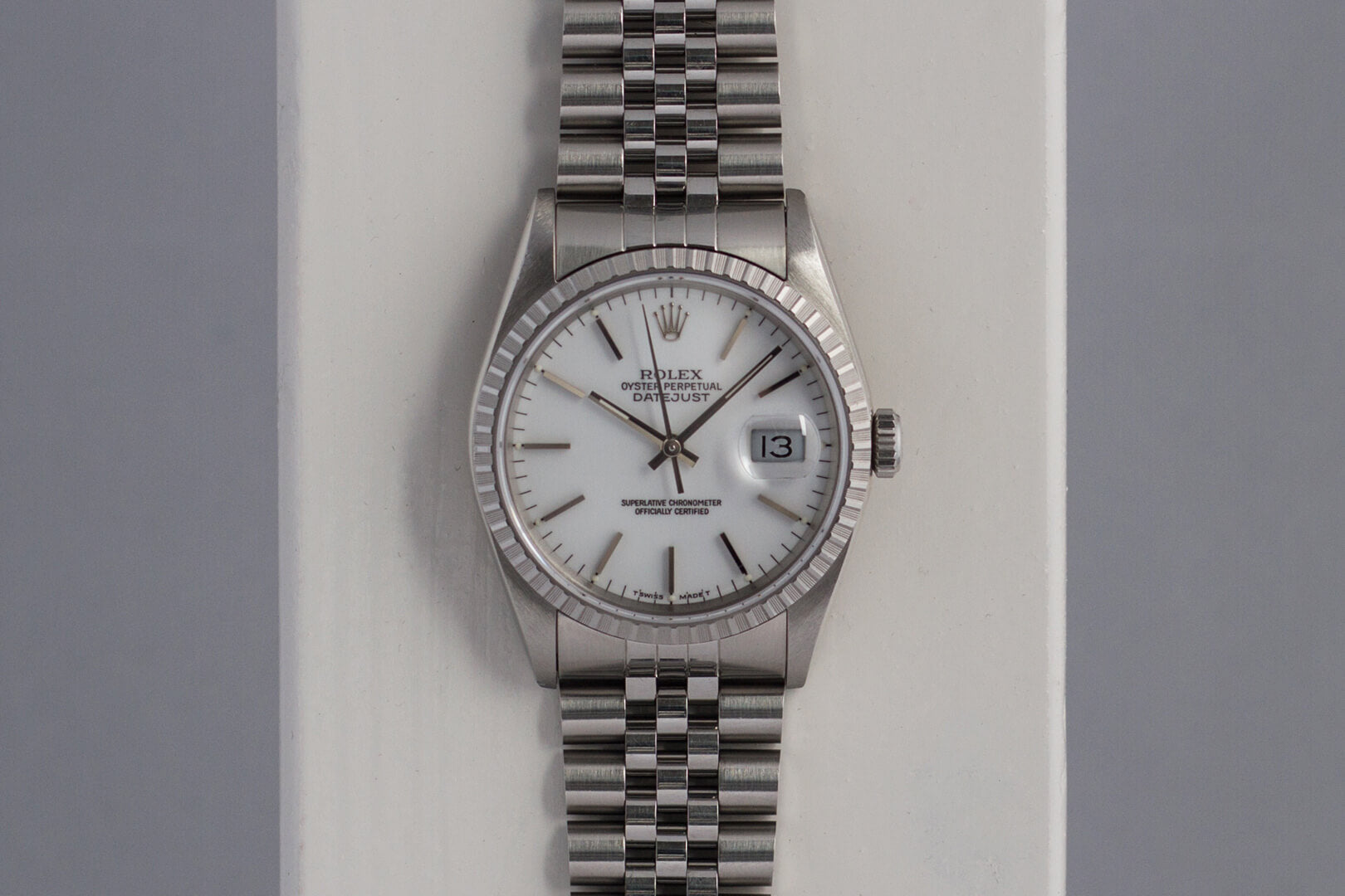 ROLEX DATEJUST PORCELAIN DIAL