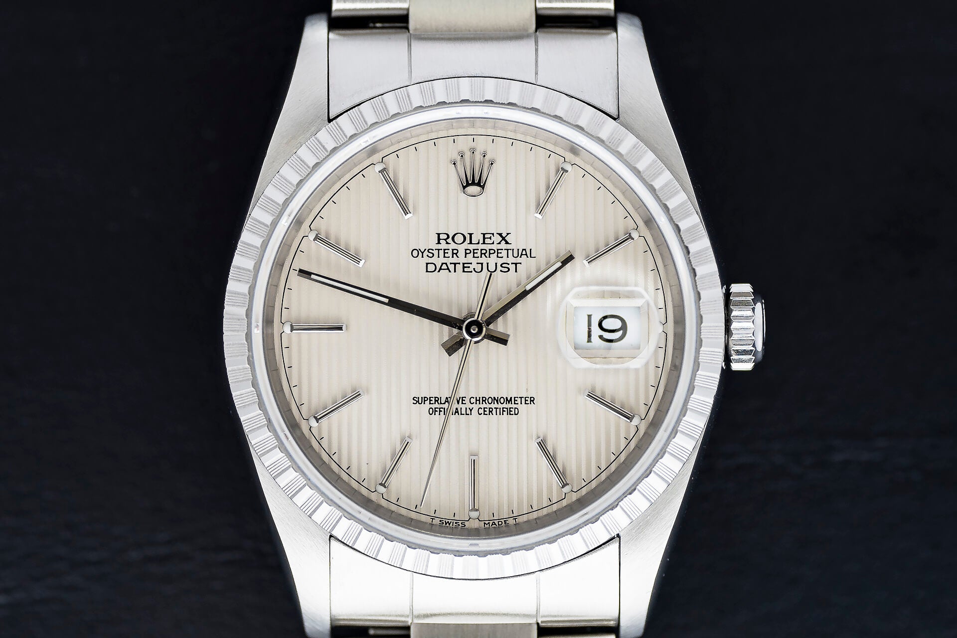 Rolex Datejust Champagne 'Tapestry' Dial