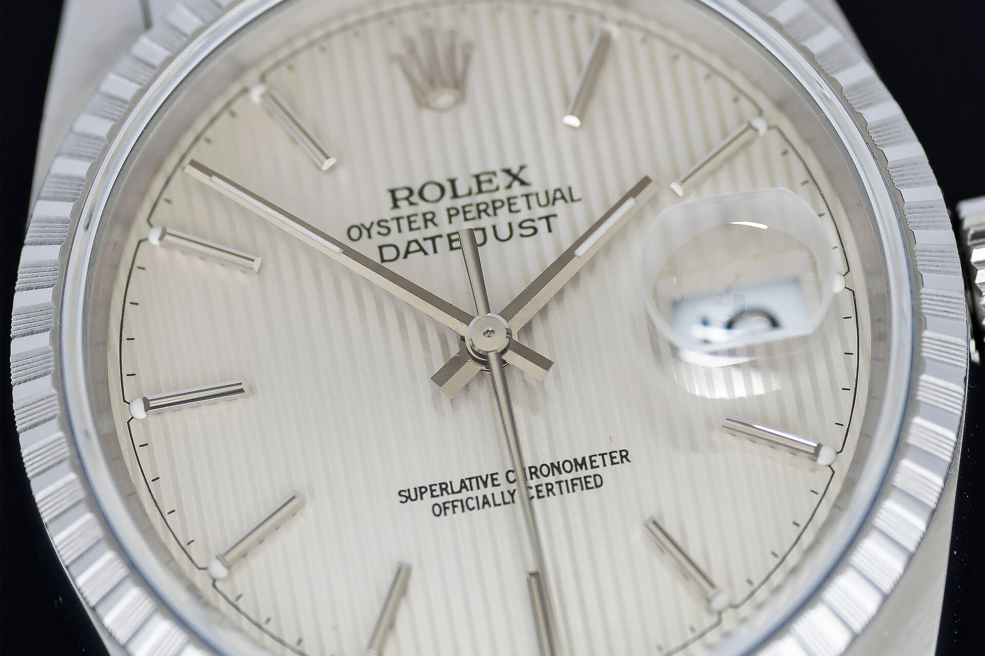 Rolex Datejust Champagne 'Tapestry' Dial