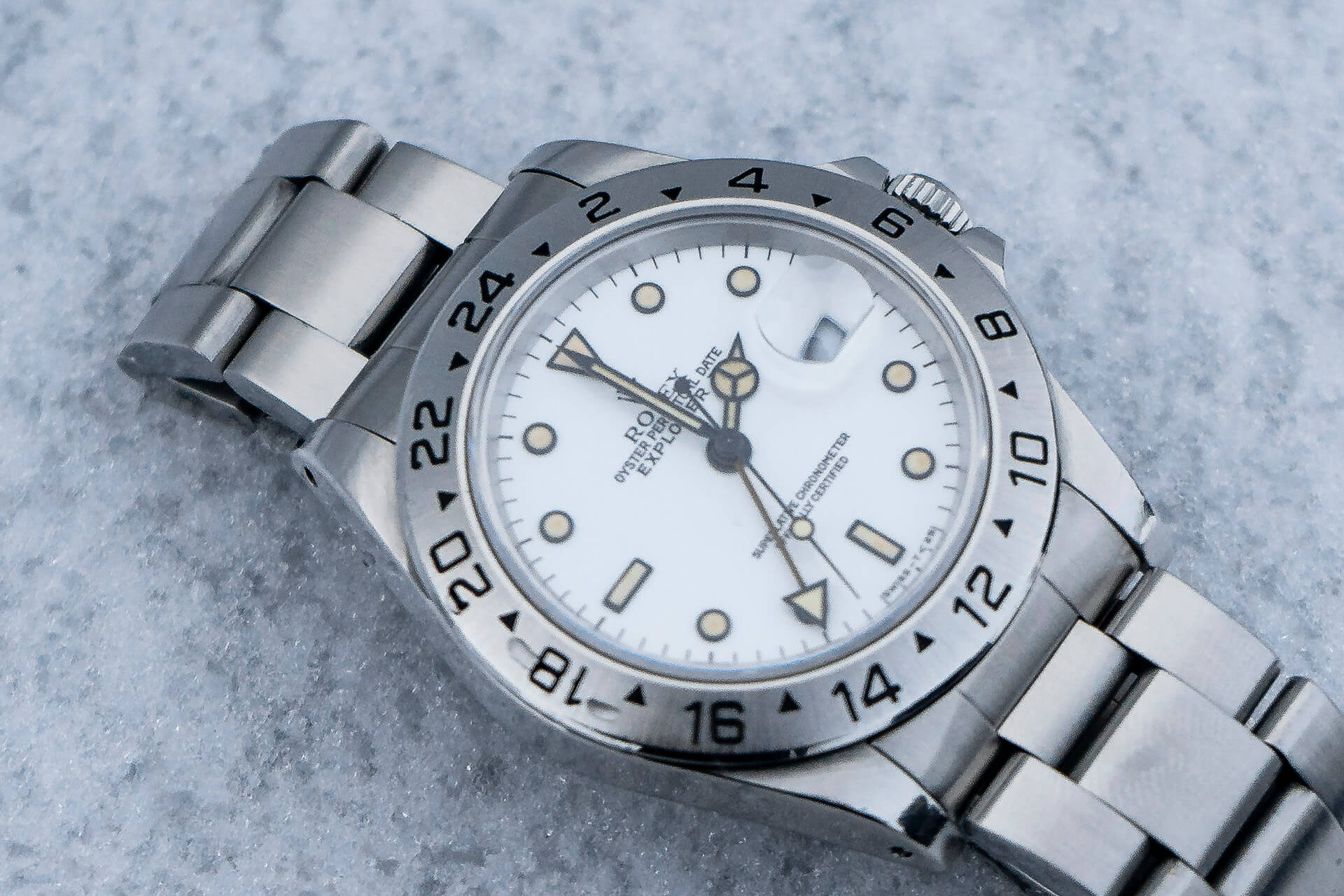 Rolex Explorer II 16570 'Chicchi Di Mais' B&P