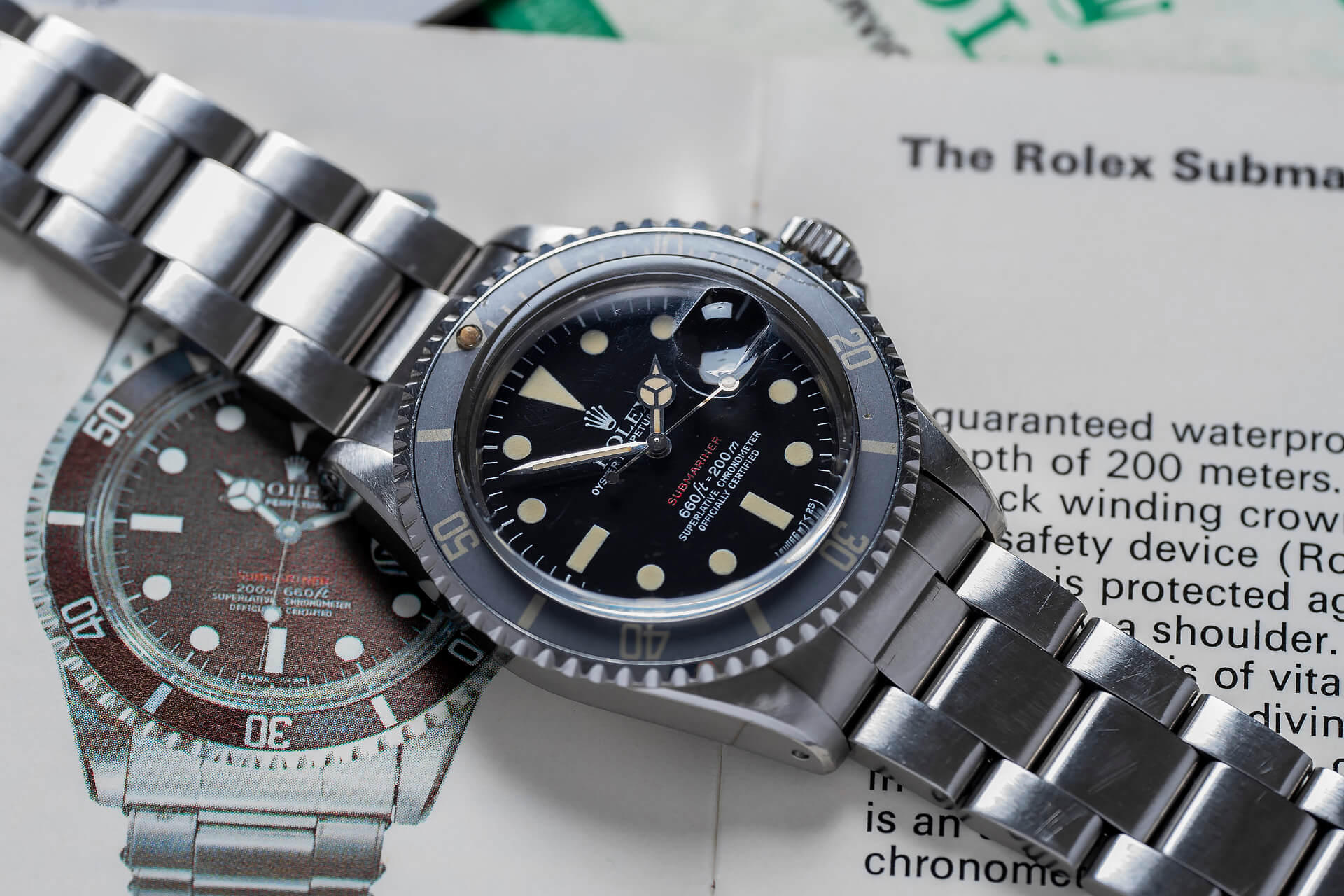 Rolex Submariner 1680 'Red Sub' B&P