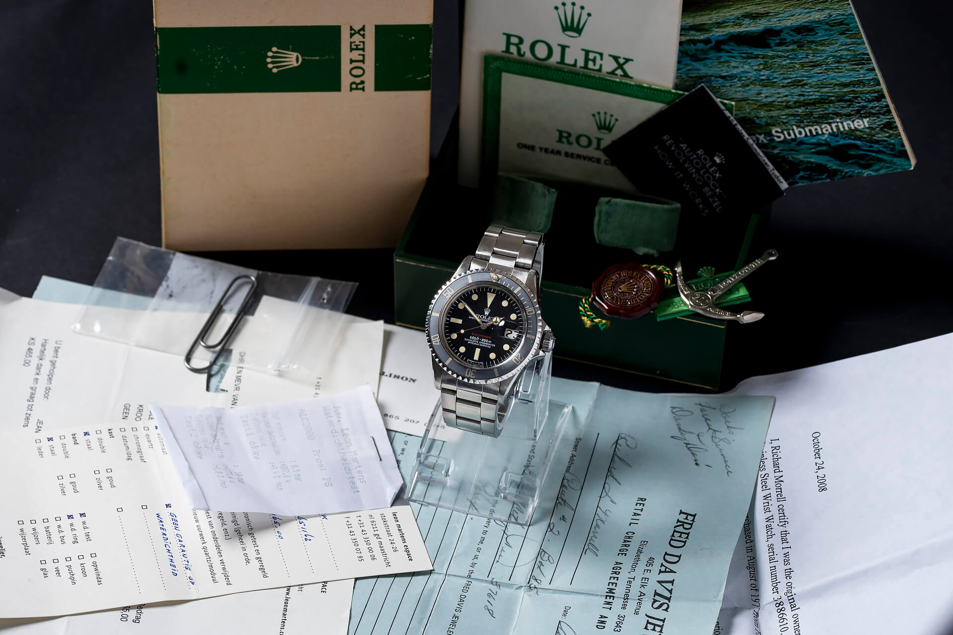 Rolex Submariner 1680 'Red Sub' B&P