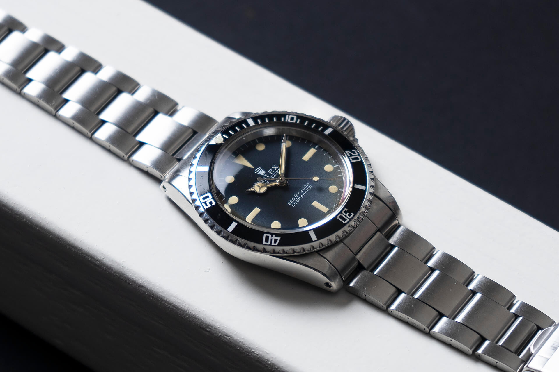Rolex Submariner 5513 'Serif Dial' OG Box and Service Papers