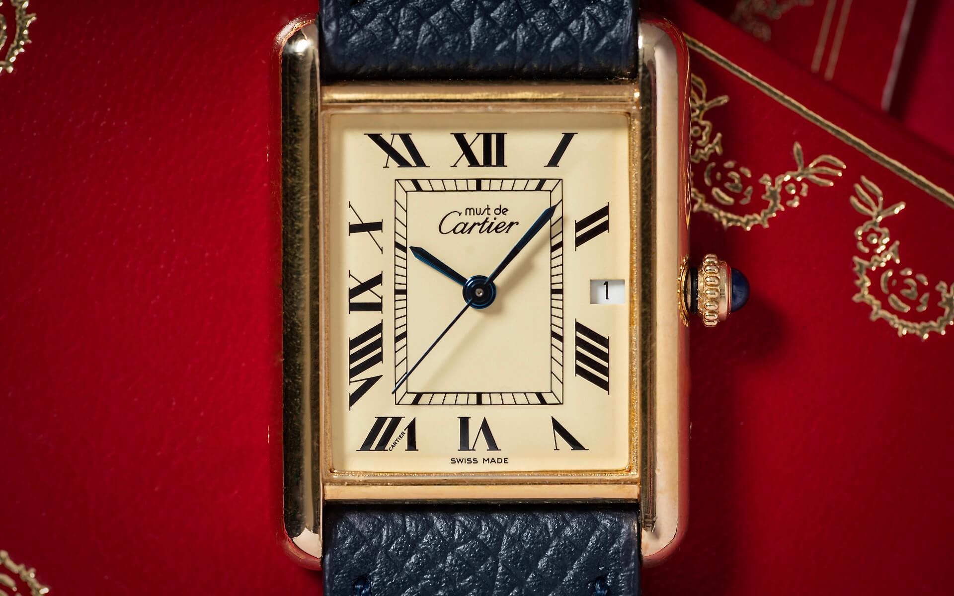 CARTIER TANK LEMON DIAL