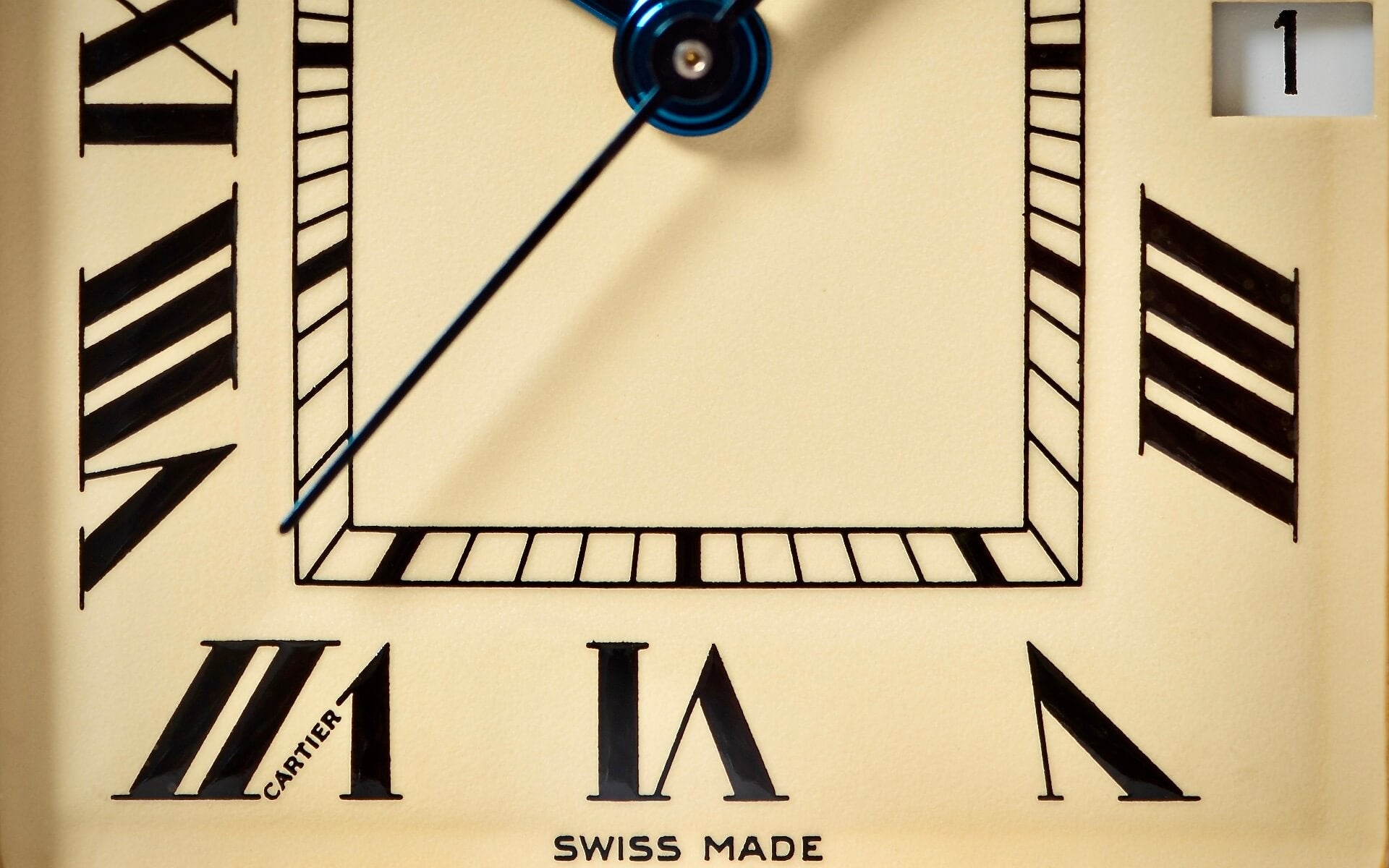CARTIER TANK LEMON DIAL