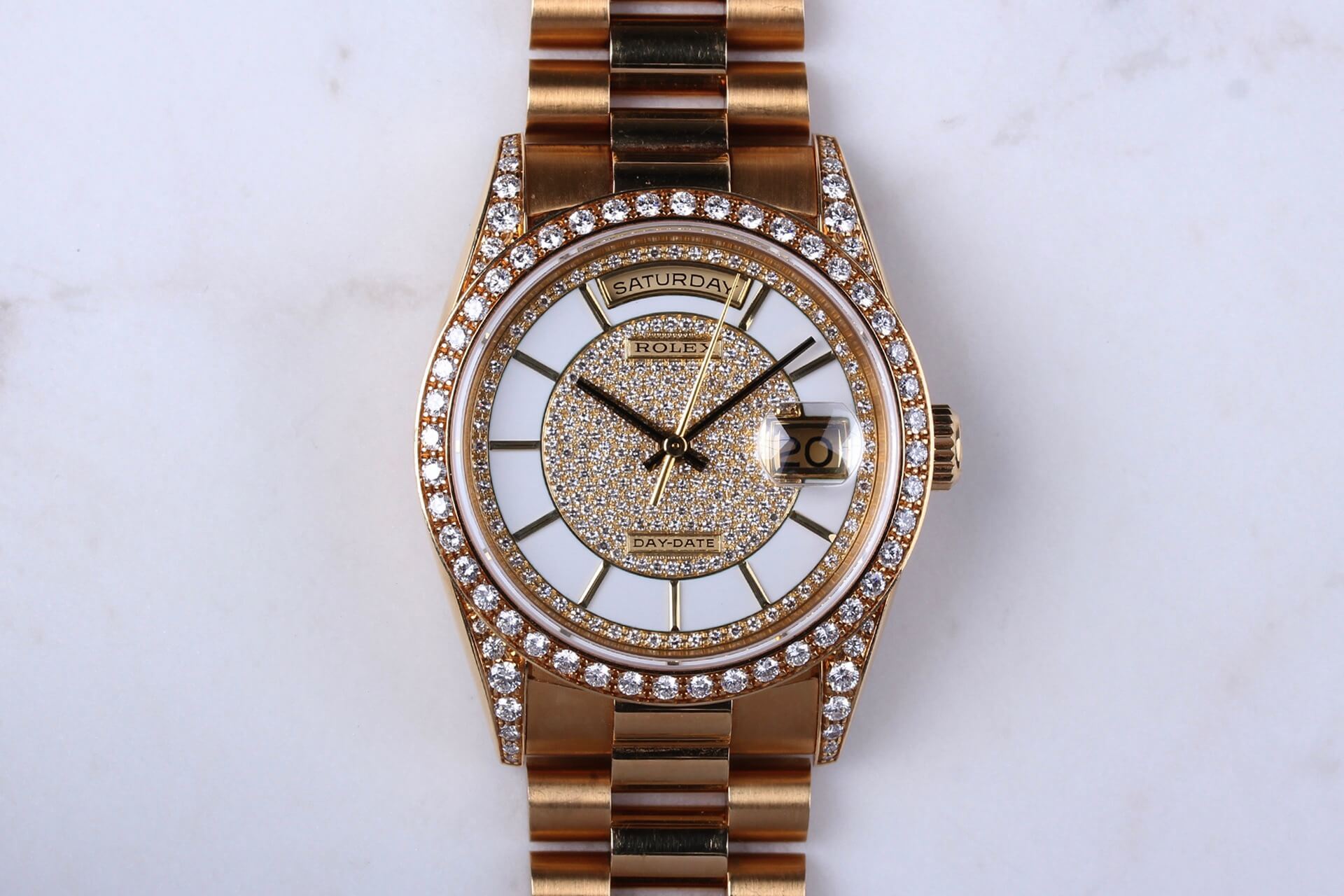 Rolex Day-Date 18388 Enamel Carousel Dial
