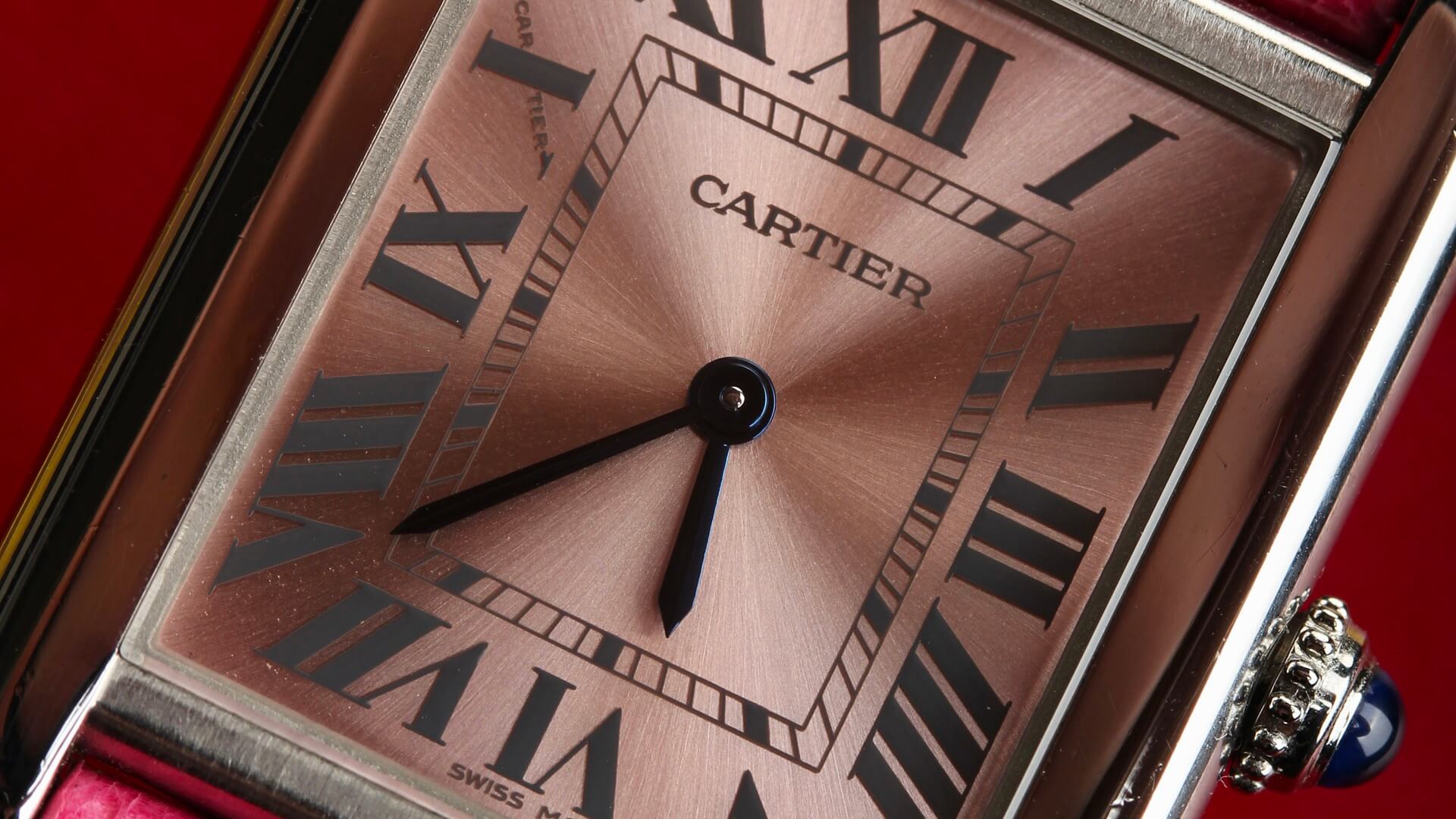Cartier Tank Solo 3170  'Lady Pink'