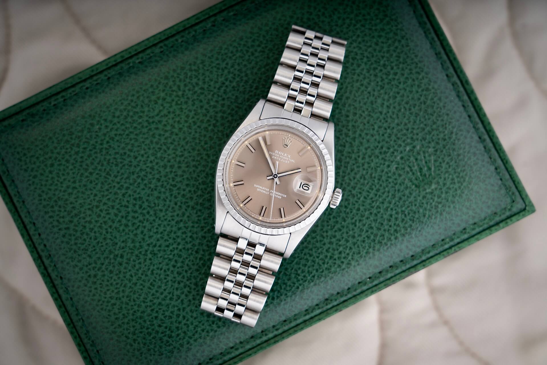Rolex Datejust 1603 'Taupe Wide Boy Sigma'