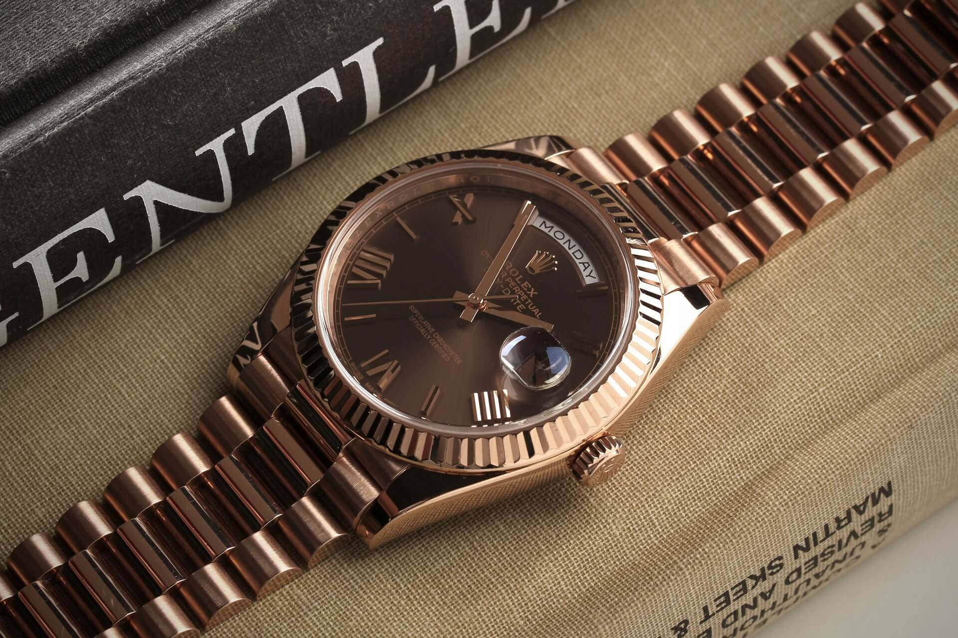 Rolex Day-Date Everose 'Chocolate' B&P