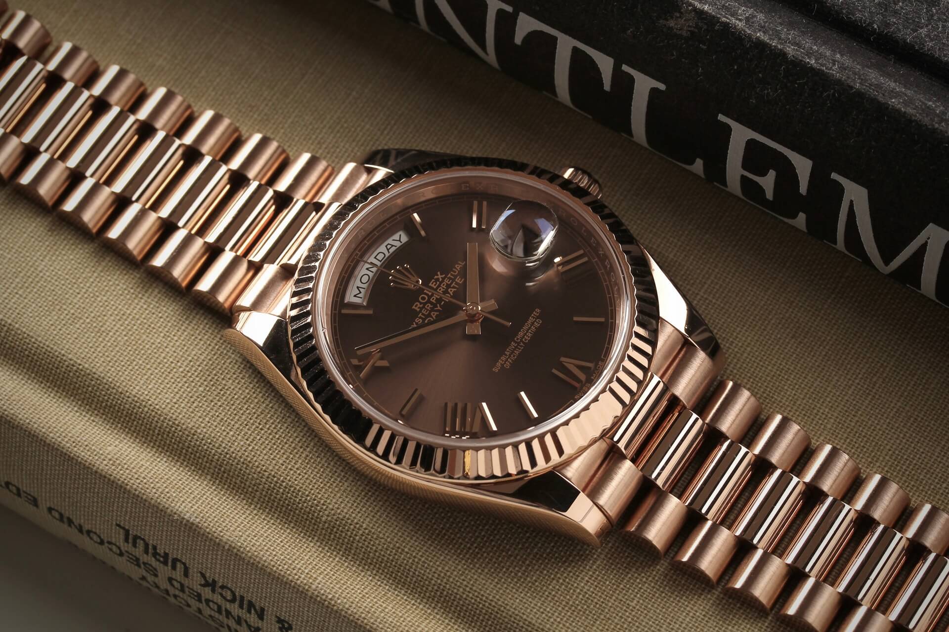 Rolex Day-Date Everose 'Chocolate' B&P