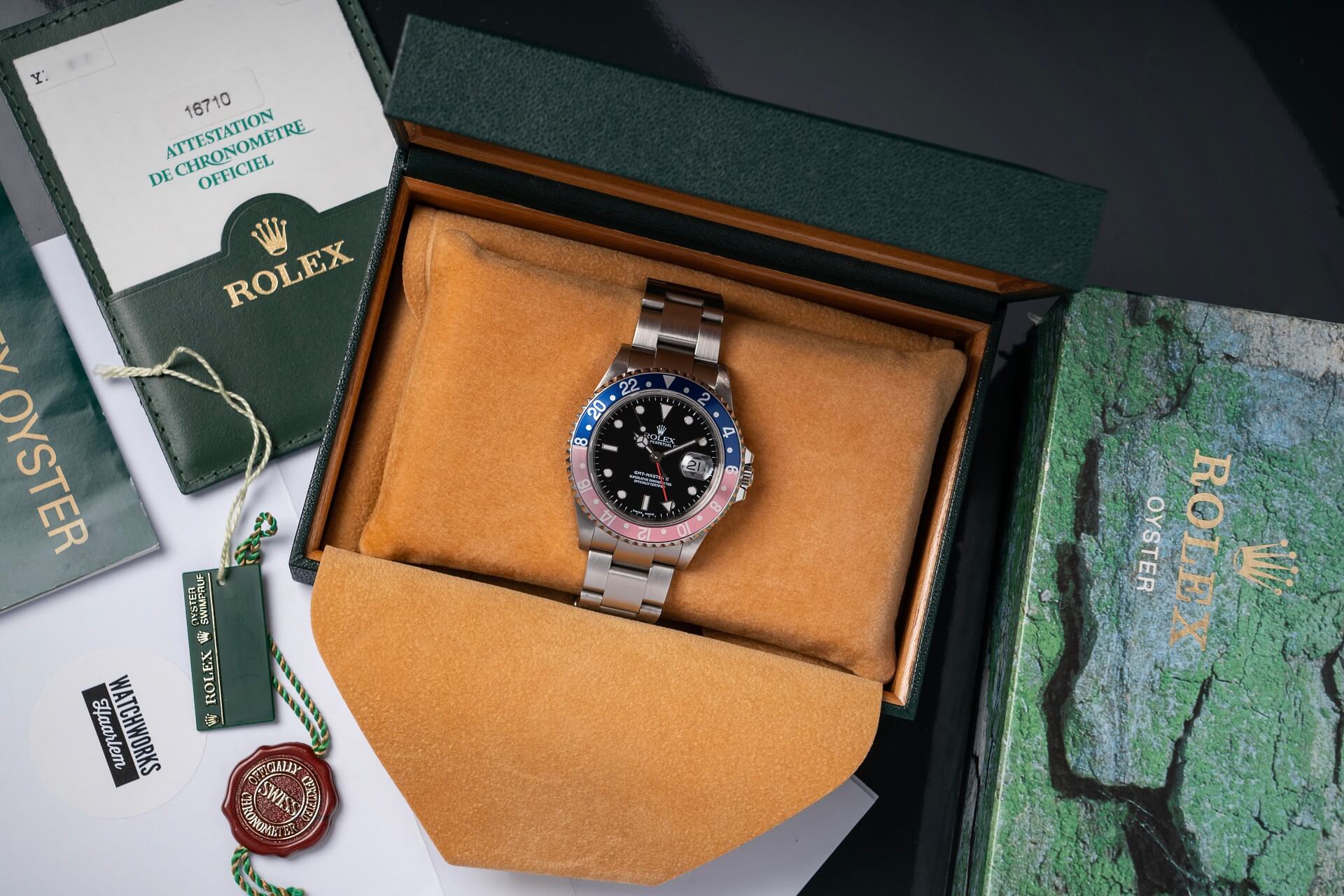 Rolex GMT-Master 16710 'Pinhole Case' B&P