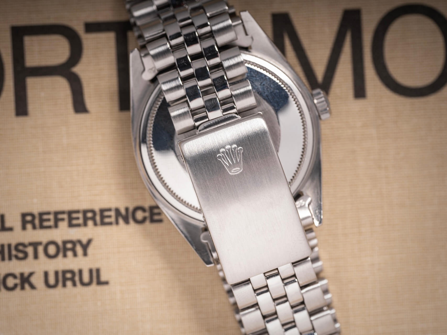 Rolex Datejust 1601 No Lume 'Black Out' Linen Dial