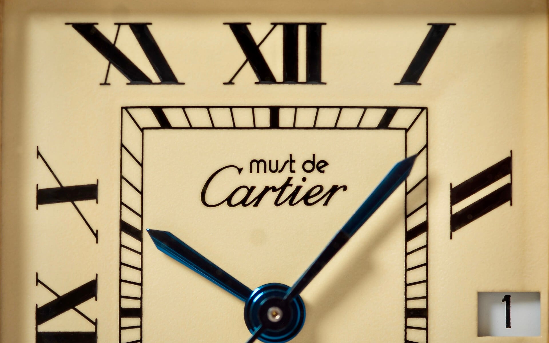 CARTIER TANK LEMON DIAL