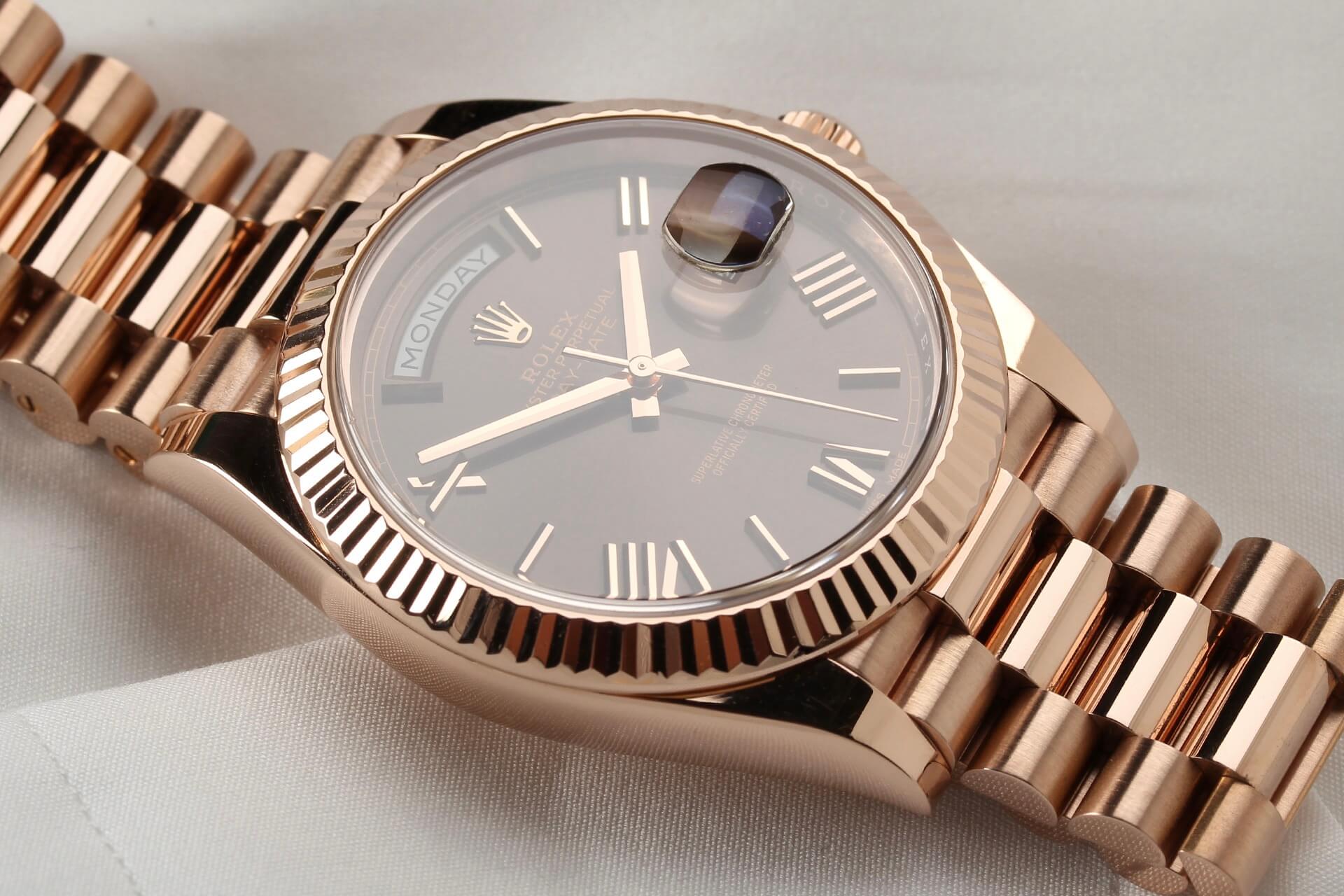 Rolex Day-Date Everose 'Chocolate' B&P