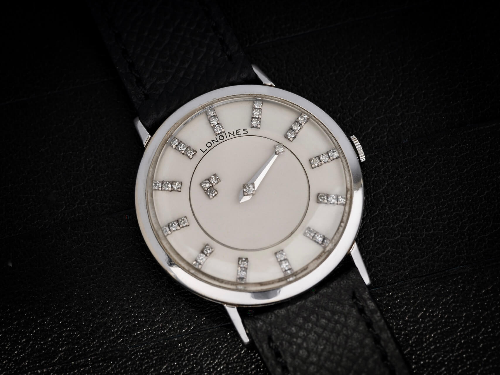 Longines Mystery Dial 14k White Gold