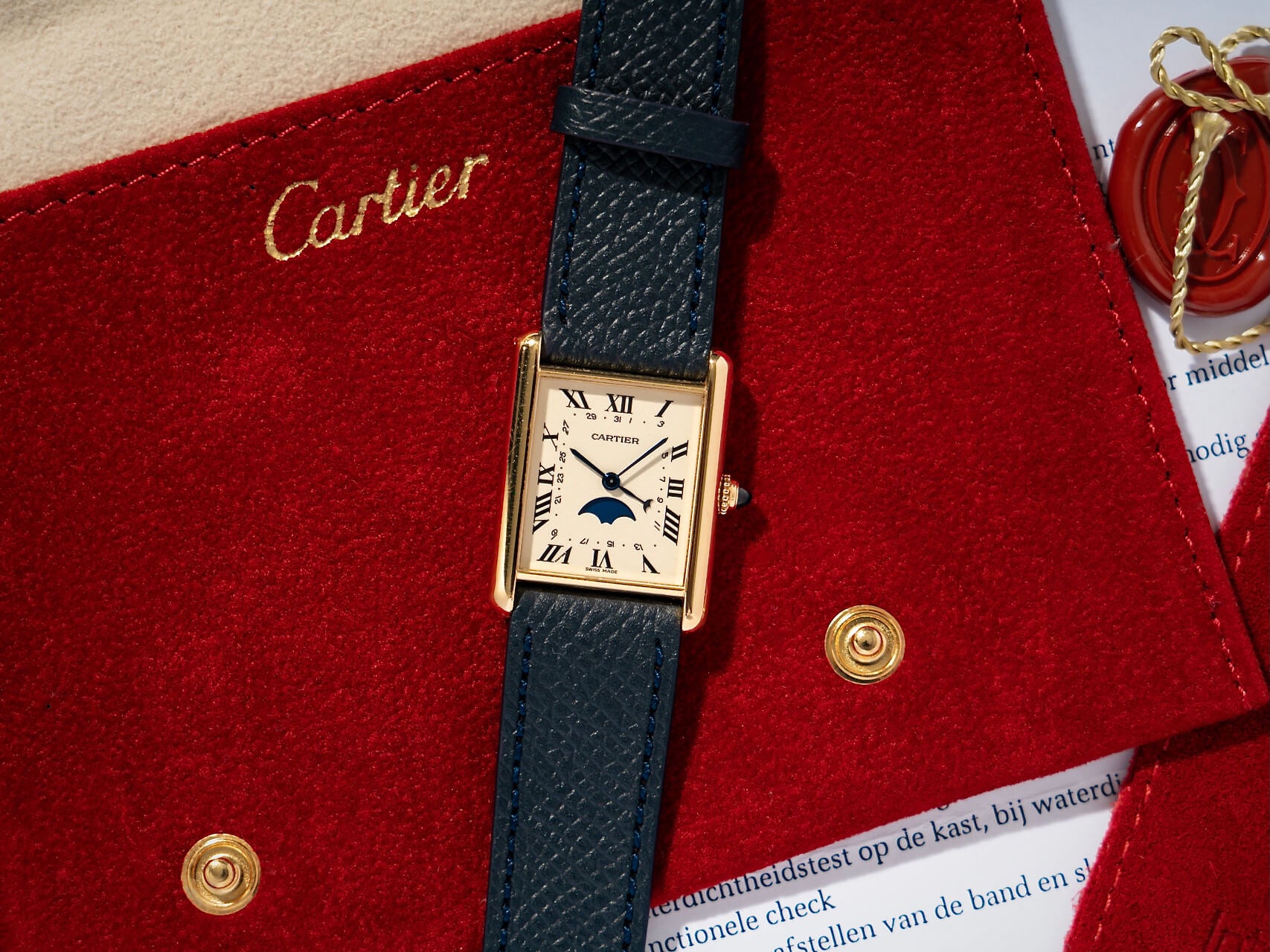 Louis Cartier Tank 'Phase de Lune'