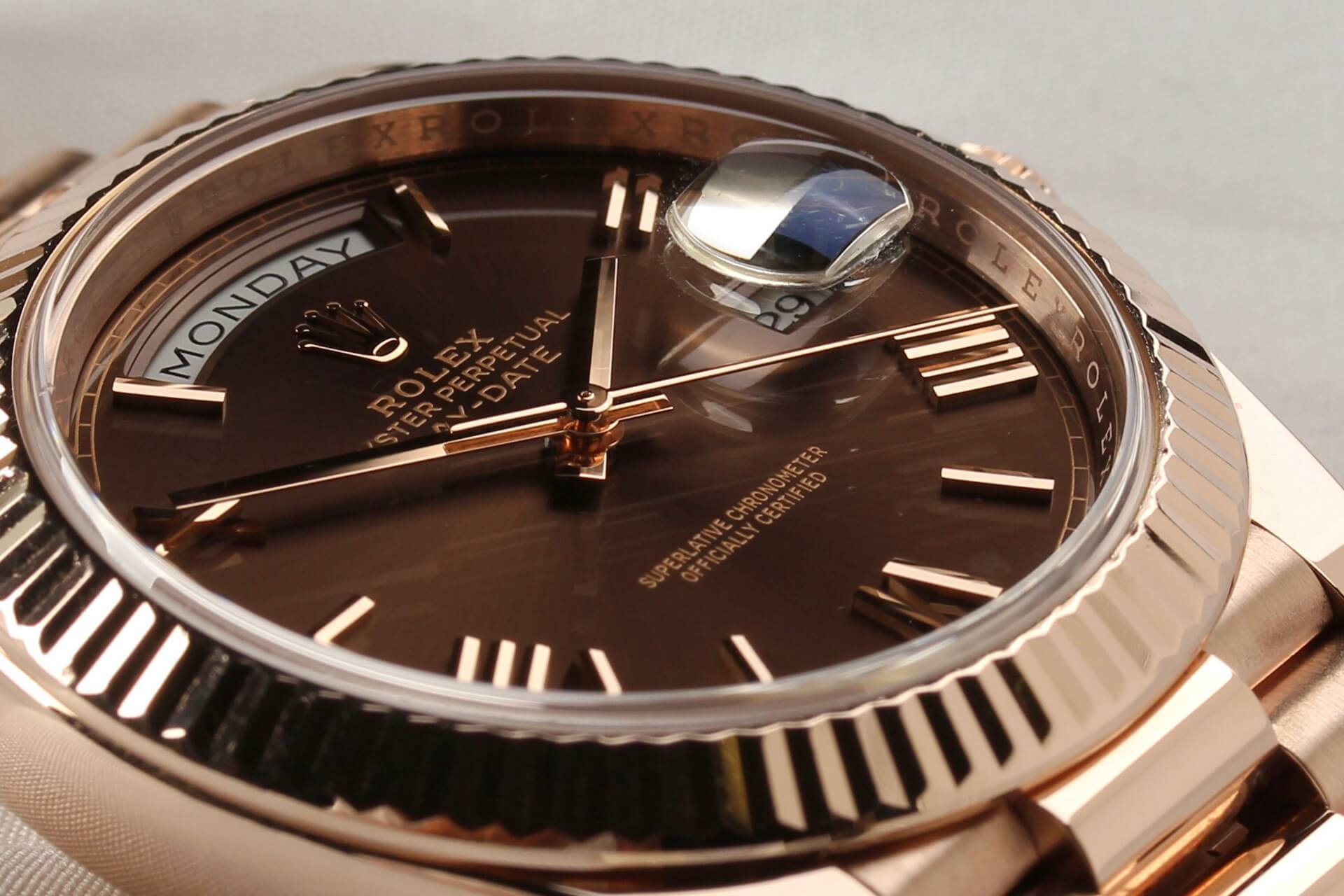 Rolex Day-Date Everose 'Chocolate' B&P