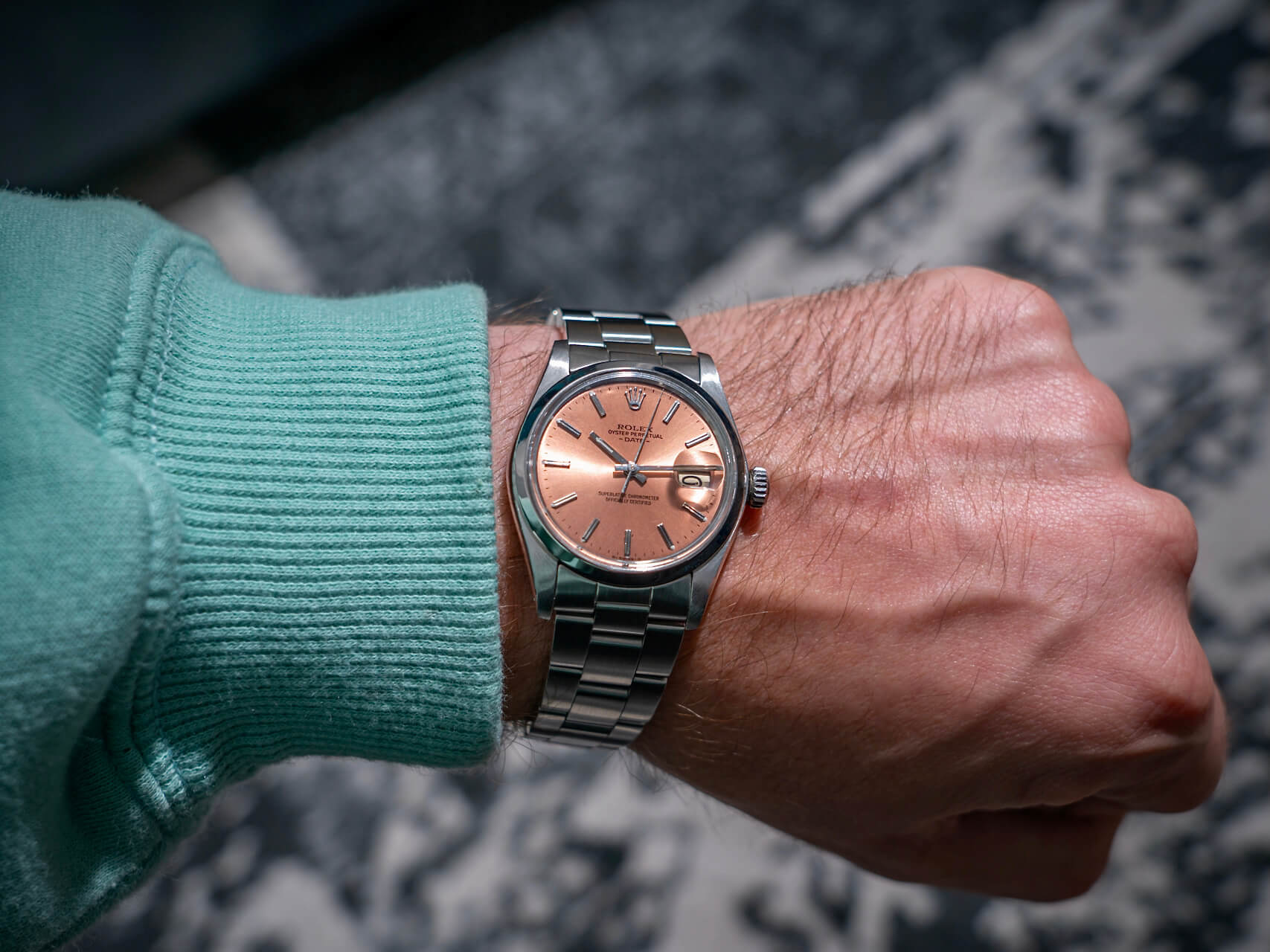 Rolex Oyster Perpetual Date 'Salmon dial'