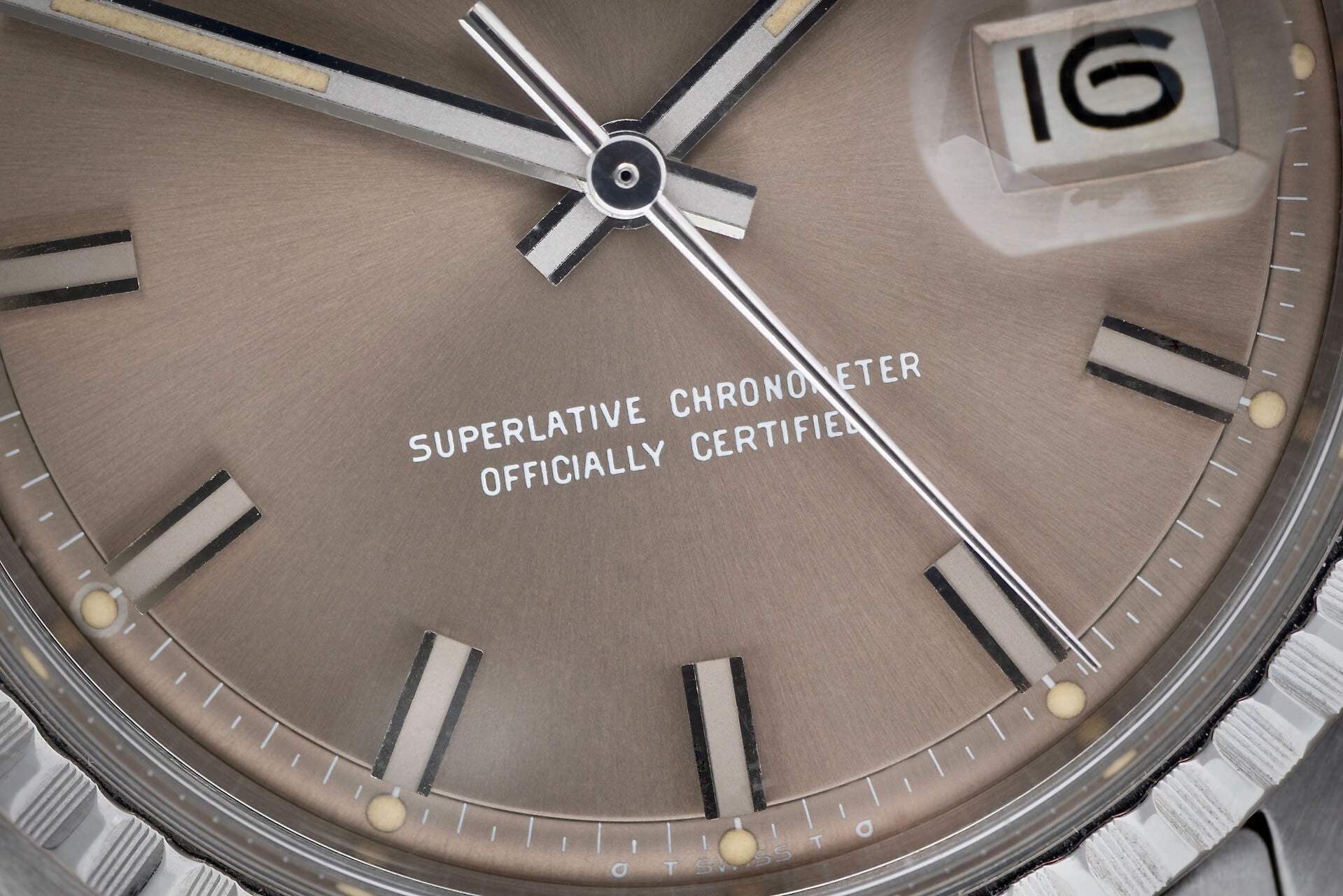 Rolex Datejust 1603 'Taupe Wide Boy Sigma'