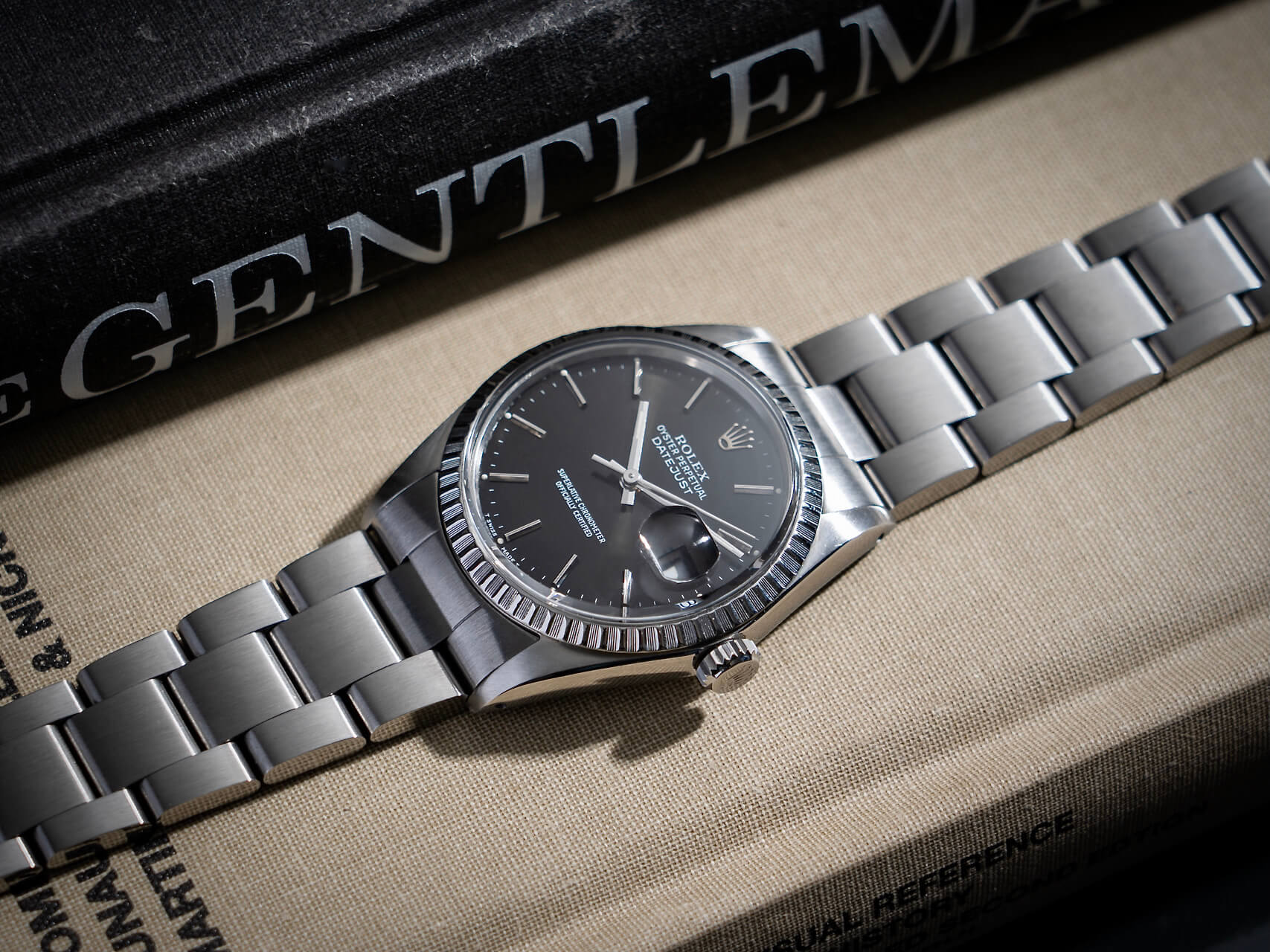 Rolex Datejust 16030 'Smokey Black' B&P
